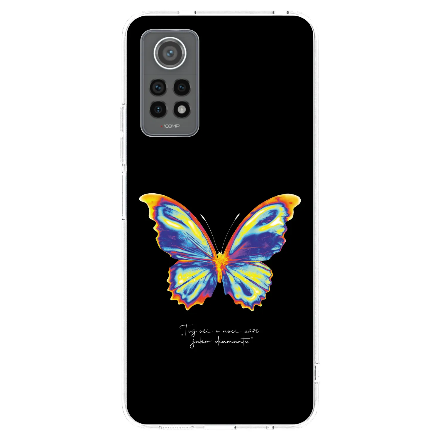 Picasee silikonowe przeźroczyste etui na Xiaomi Redmi Note 12 Pro 4G - Diamanty Black