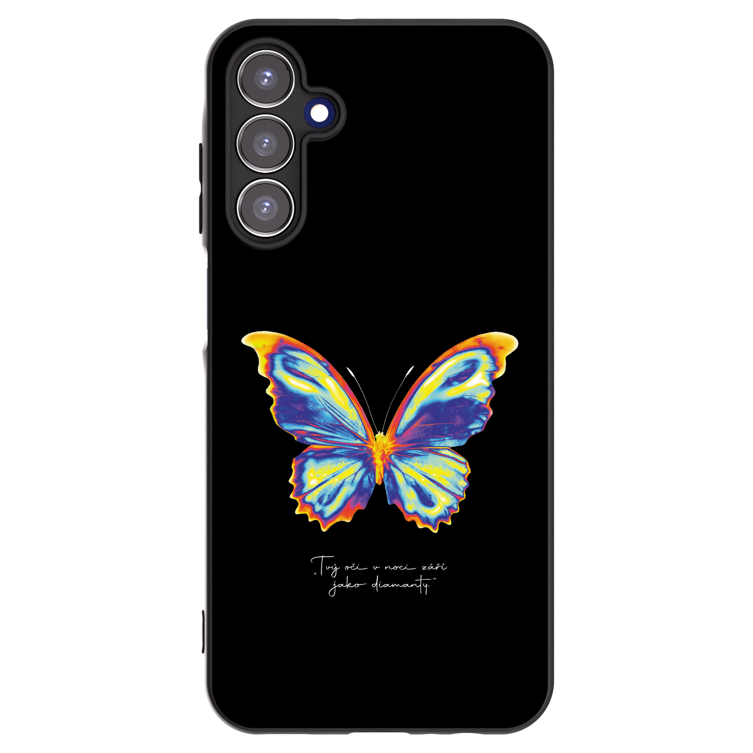 Picasee silikonowe czarne etui na Samsung Galaxy A15 A156B 5G - Diamanty Black