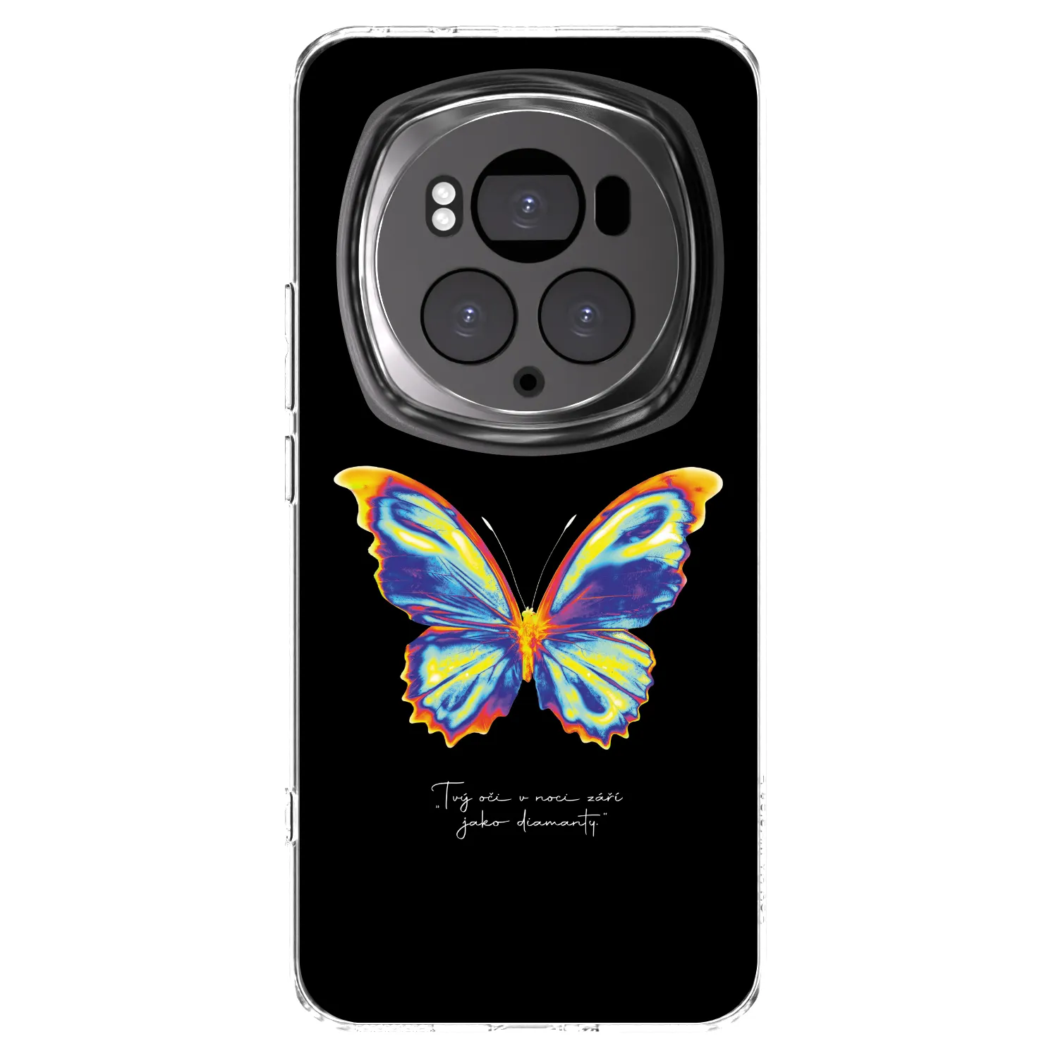 Picasee silikonowe przeźroczyste etui na Honor Magic6 Pro - Diamanty Black