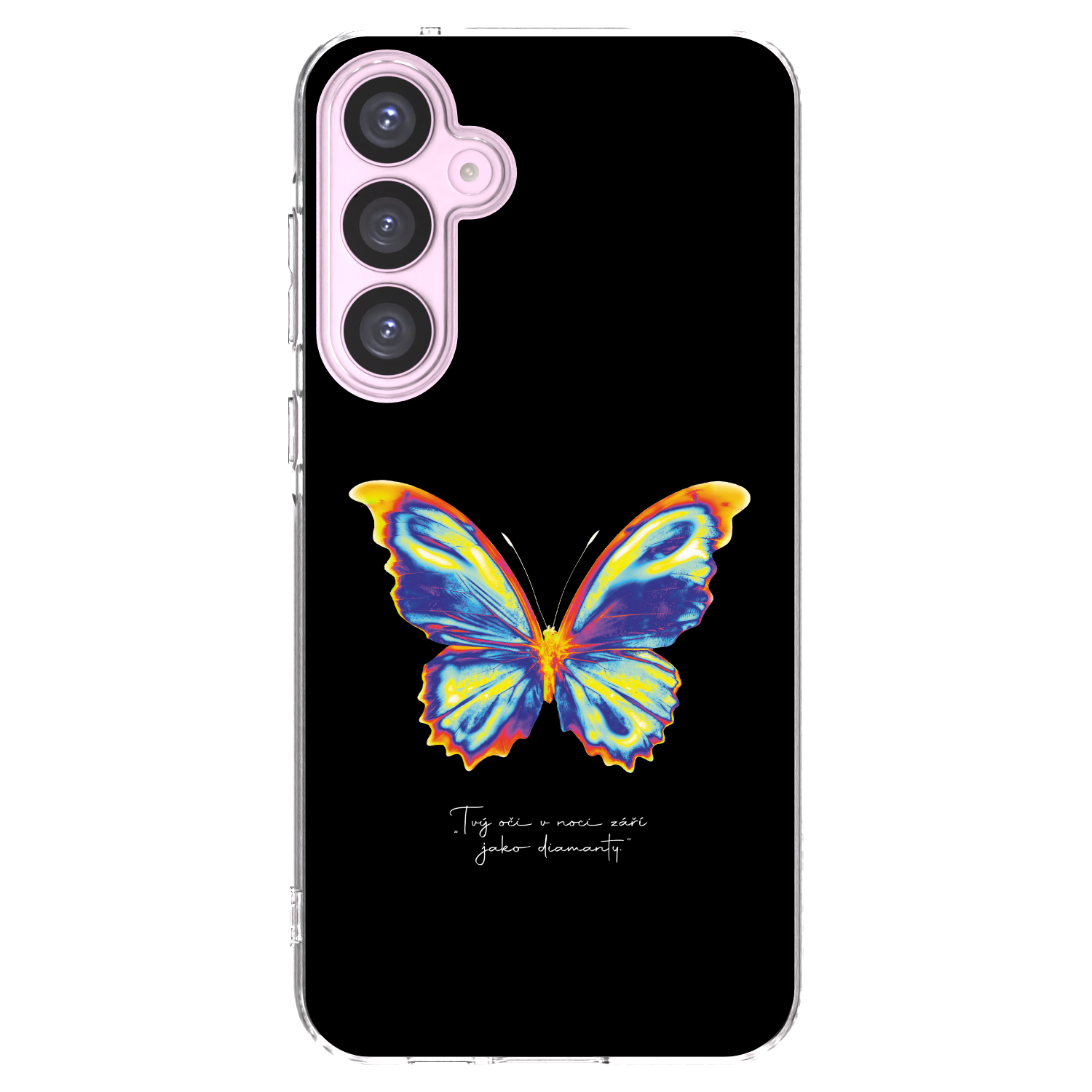 Picasee silikonowe przeźroczyste etui na Samsung Galaxy A55 5G A556B - Diamanty Black