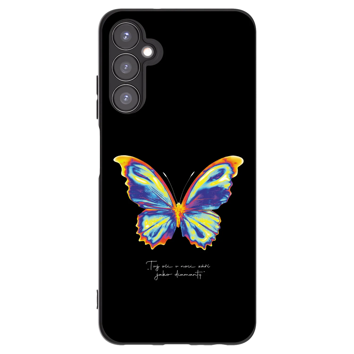 Picasee silikonowe czarne etui na Samsung Galaxy A05s A057G - Diamanty Black