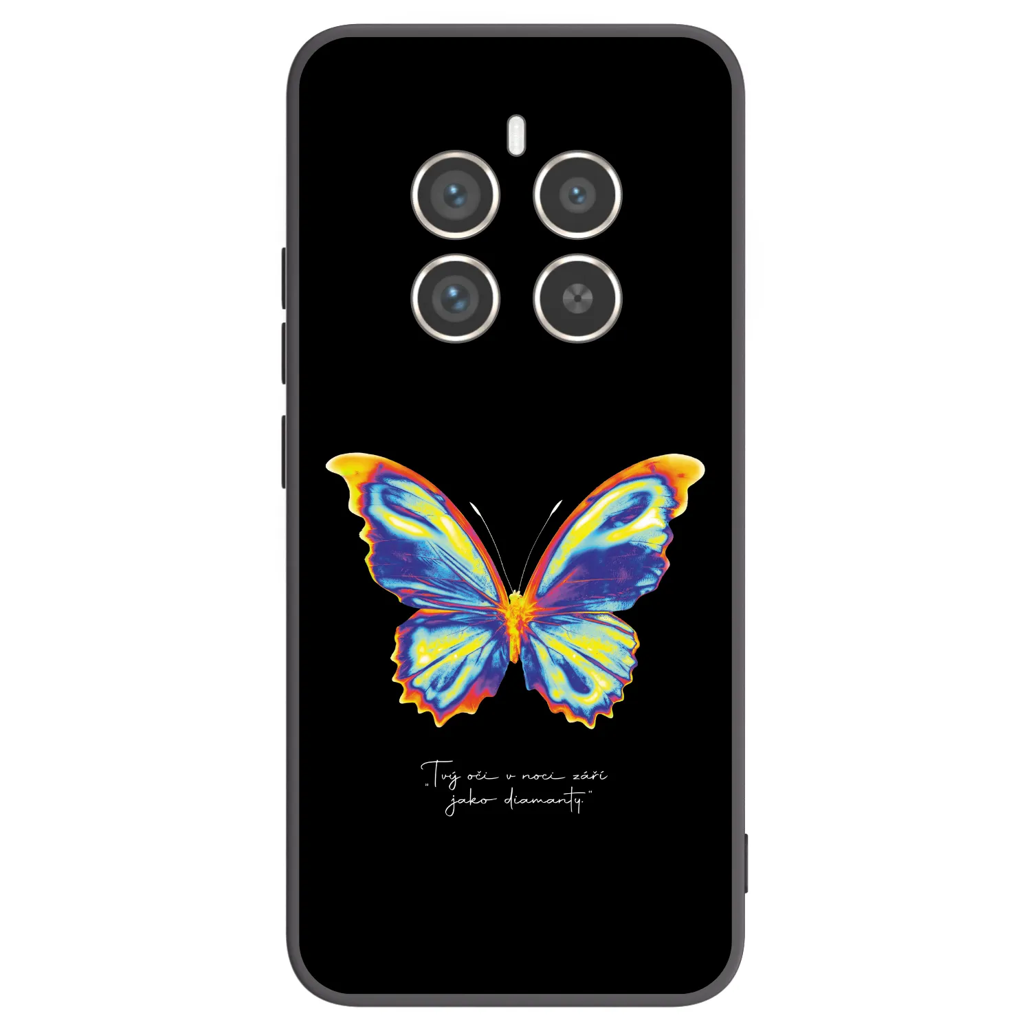 Picasee silikonowe czarne etui na Realme 12 Pro 5G - Diamanty Black