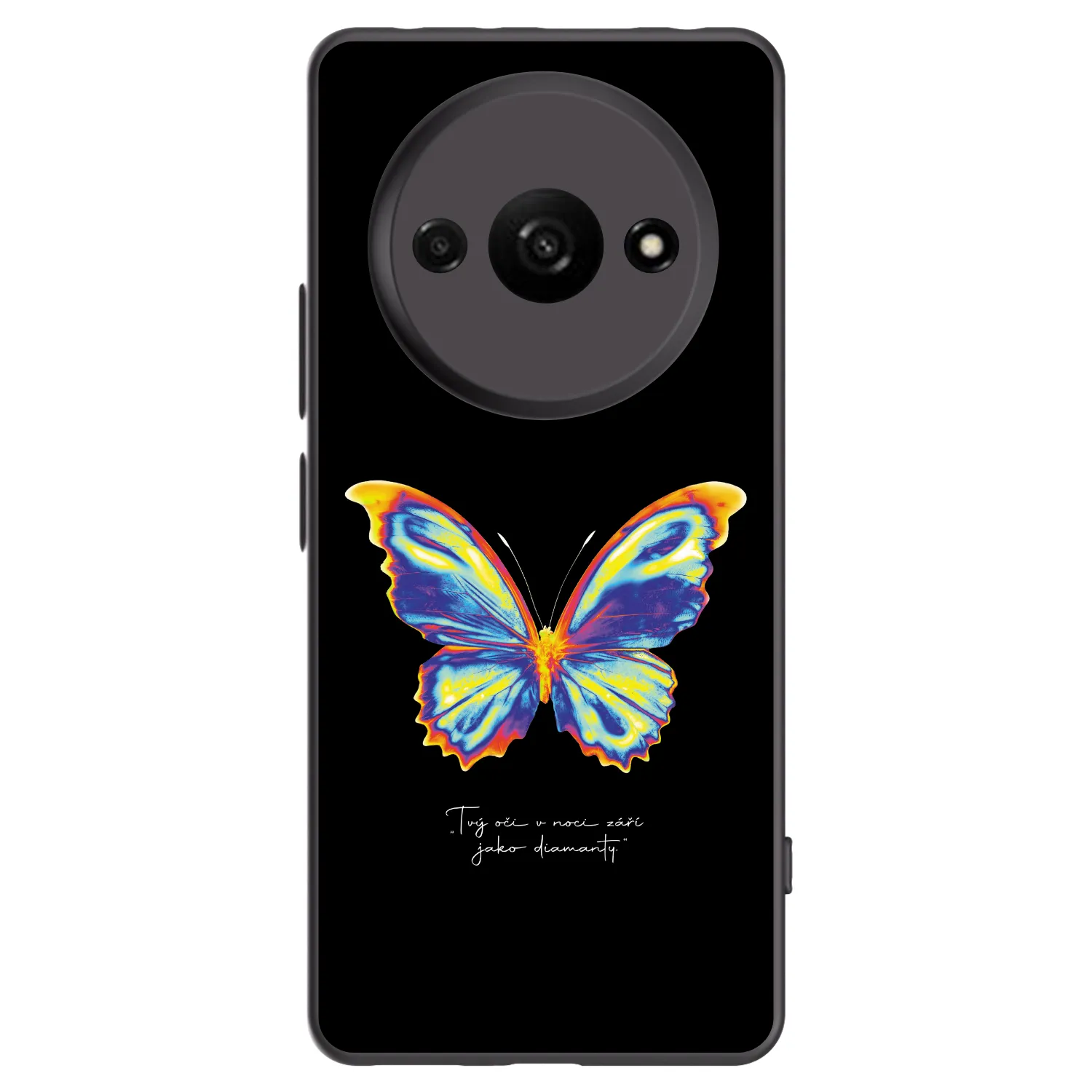 Picasee silikonowe czarne etui na Xiaomi Redmi A3 - Diamanty Black