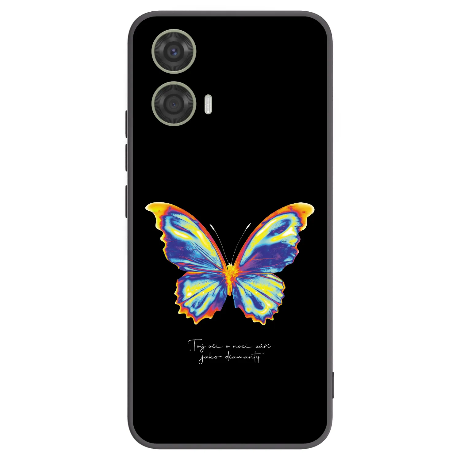 Picasee silikonowe czarne etui na Motorola Moto G24 - Diamanty Black