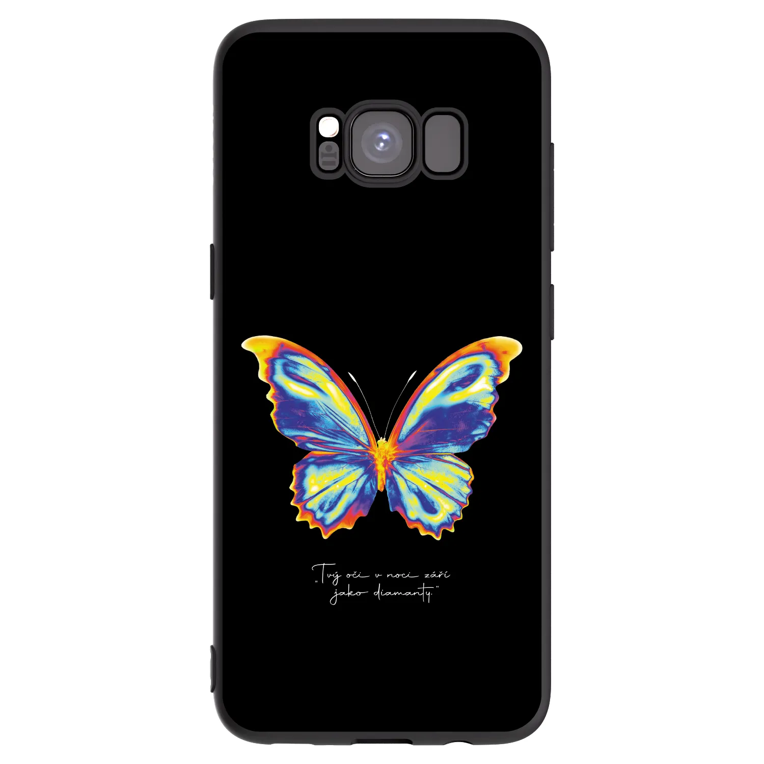 Picasee silikonowe czarne etui na Samsung Galaxy S8 G950F - Diamanty Black