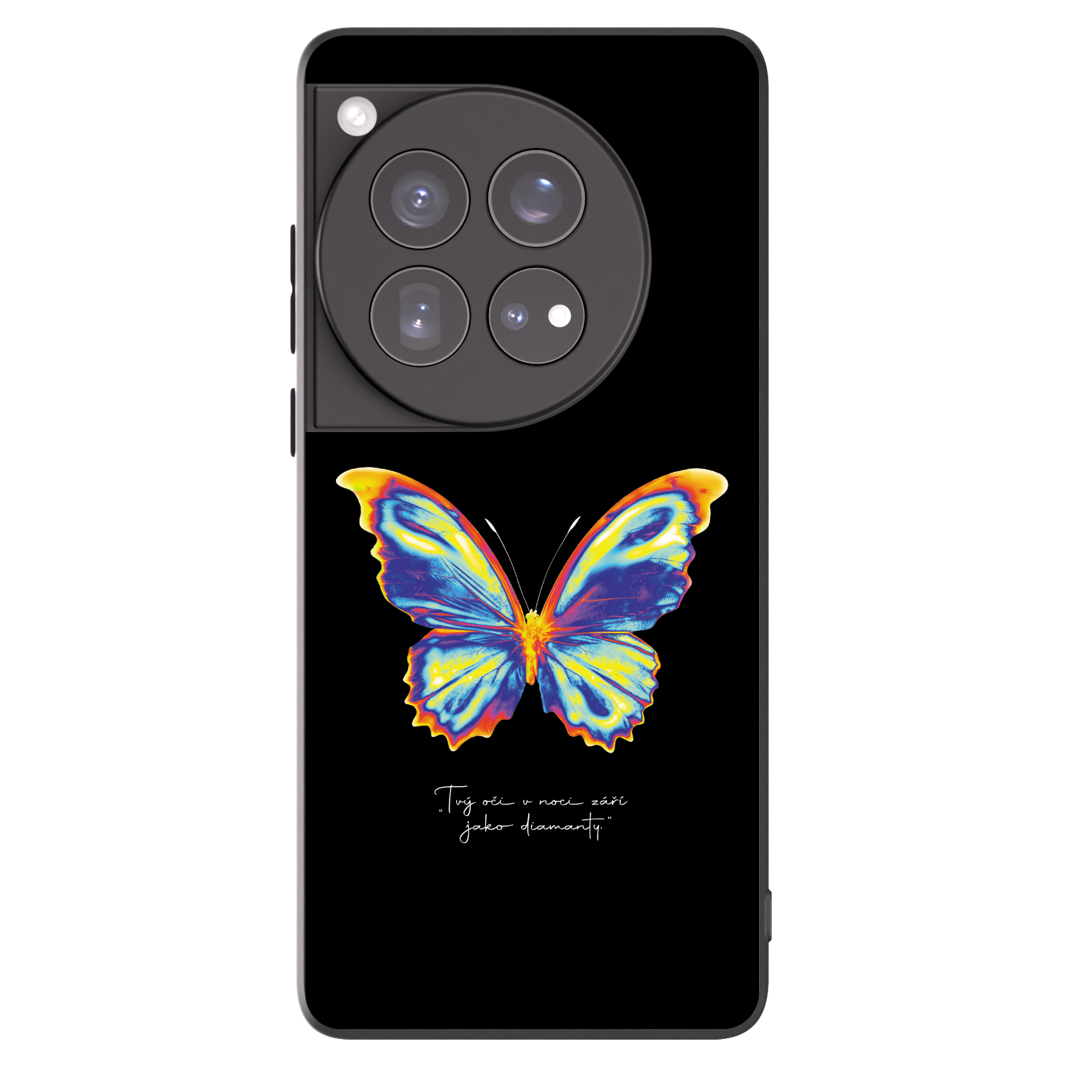 Picasee silikonowe czarne etui na OnePlus 12 5G - Diamanty Black