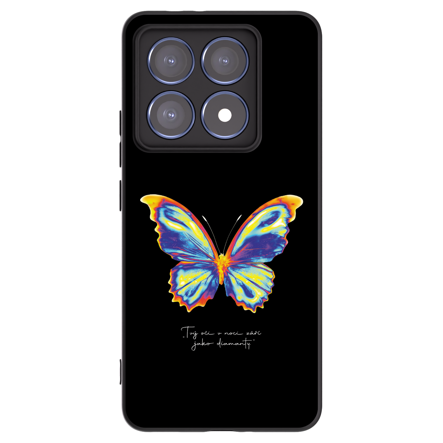 Picasee silikonowe czarne etui na Xiaomi 14T Pro - Diamanty Black