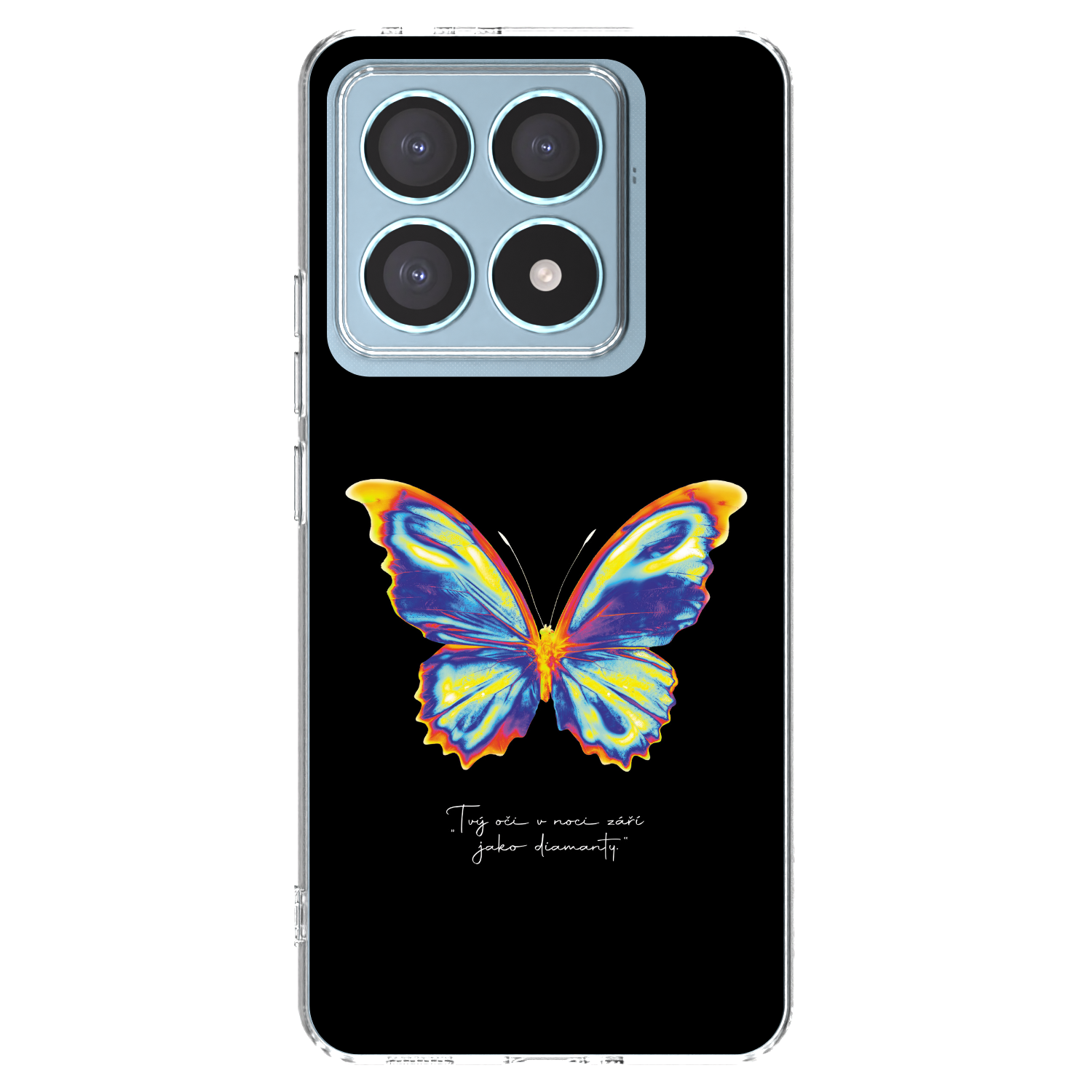 Picasee silikonowe przeźroczyste etui na Xiaomi 14T Pro - Diamanty Black