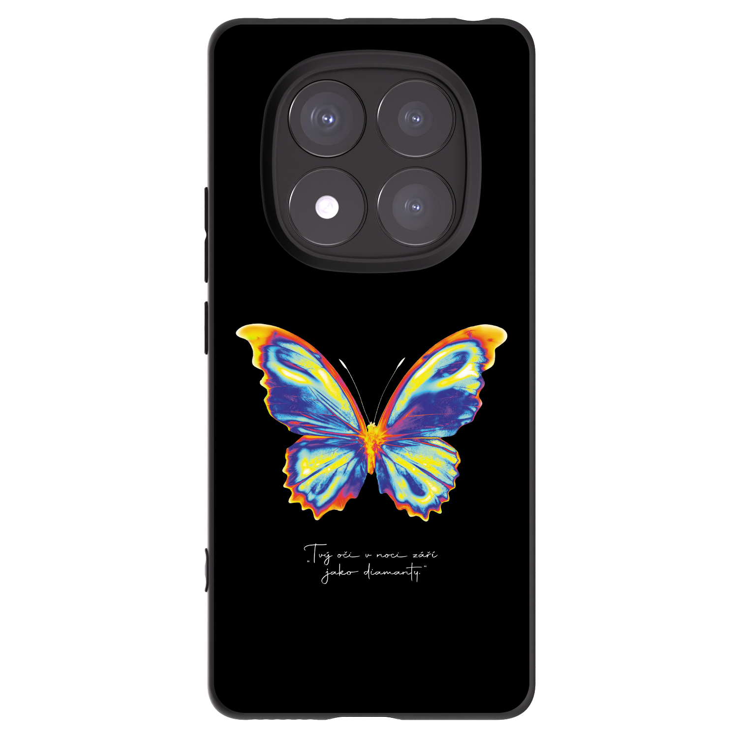 Picasee silikonowe czarne etui na Xiaomi Redmi Note 14 Pro 5G - Diamanty Black