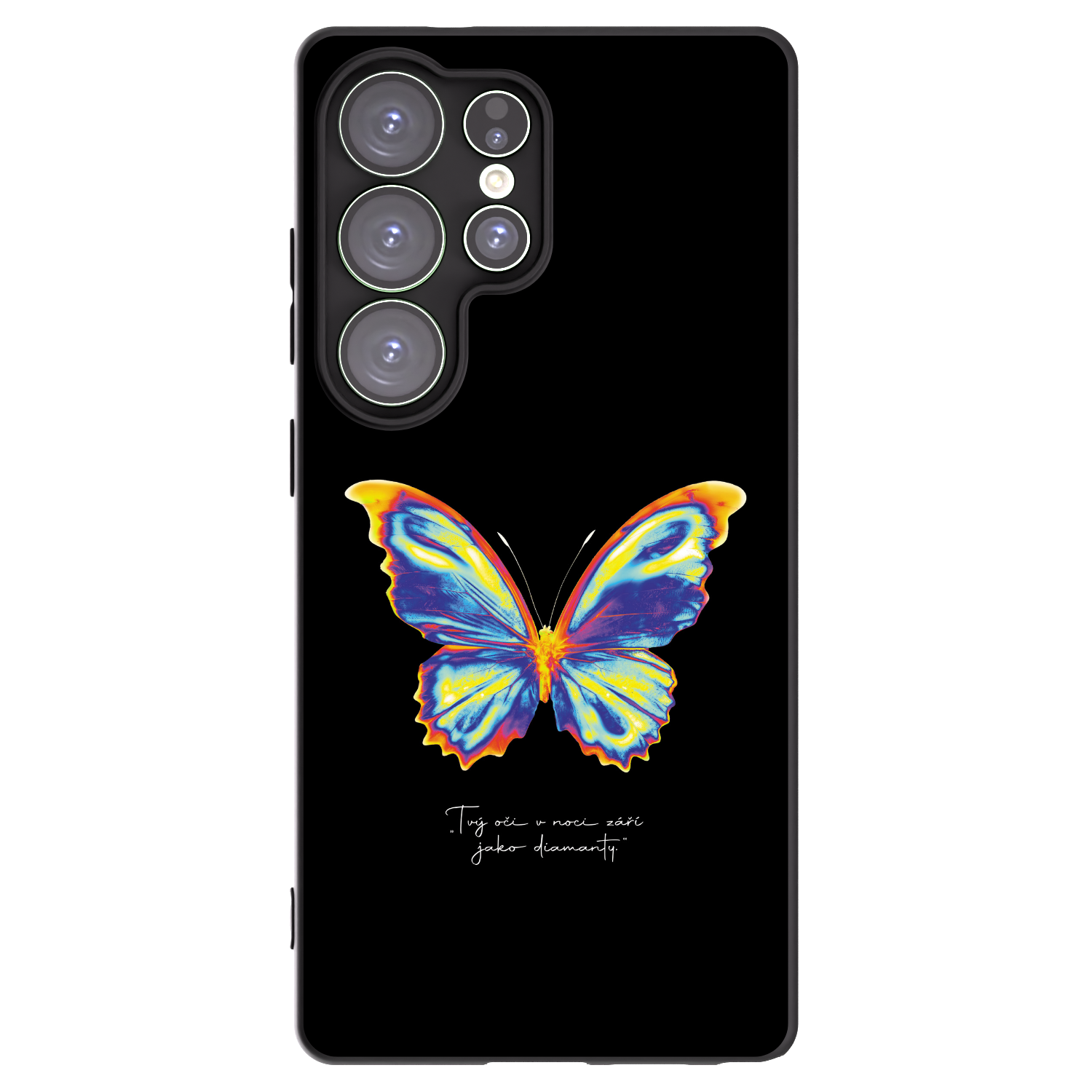 Picasee silikonowe czarne etui na Samsung Galaxy S25 Ultra 5G - Diamanty Black