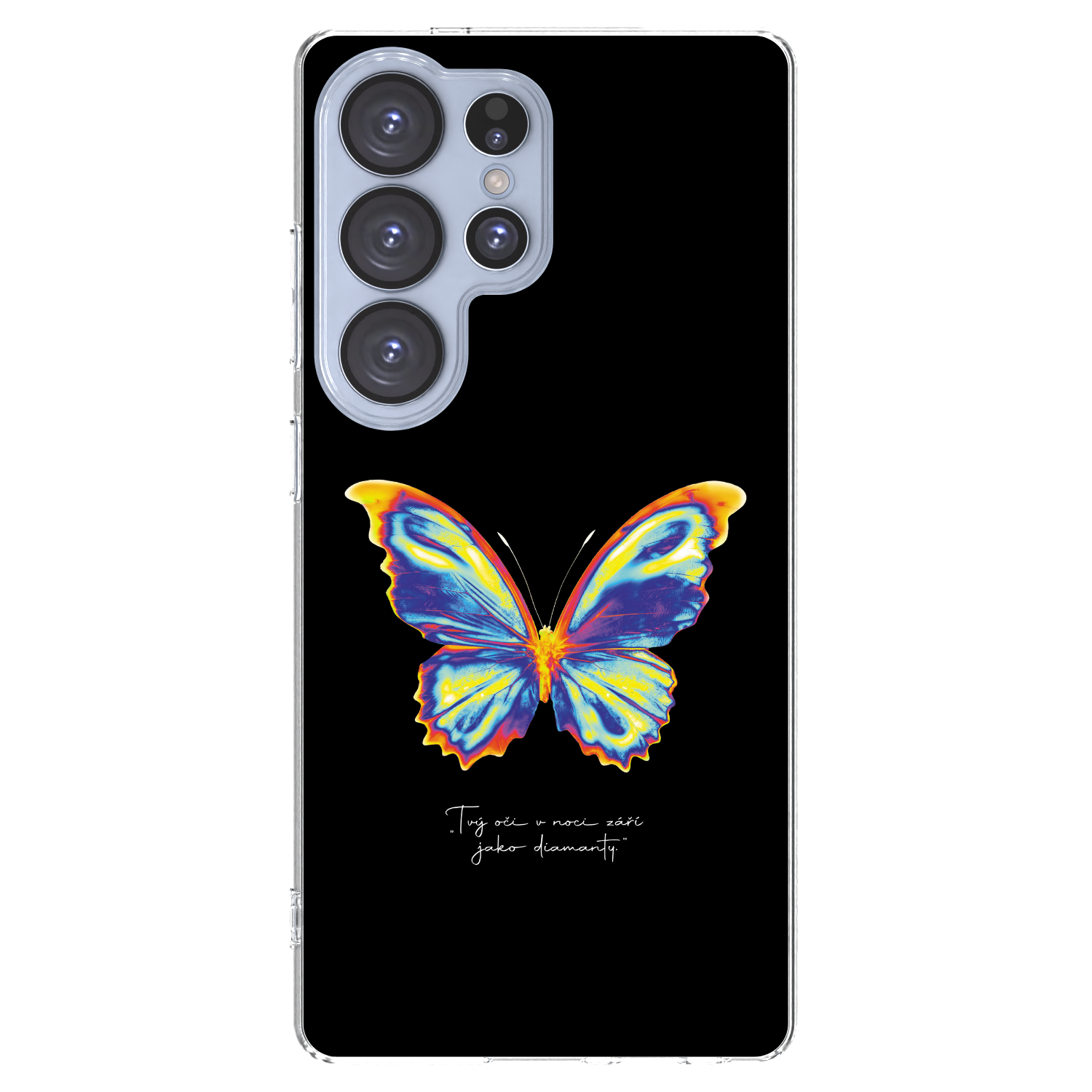 Picasee silikonowe przeźroczyste etui na Samsung Galaxy S25 Ultra 5G - Diamanty Black