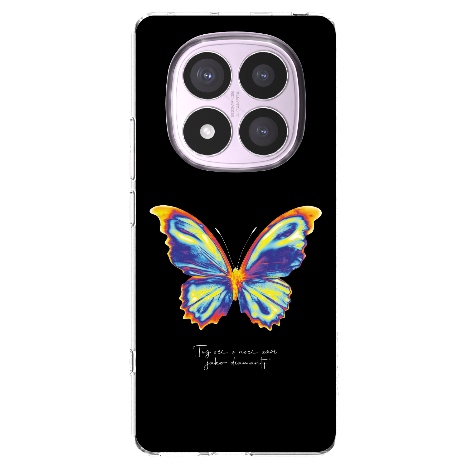Picasee silikonowe przeźroczyste etui na Xiaomi Redmi Note 14 Pro 4G - Diamanty Black