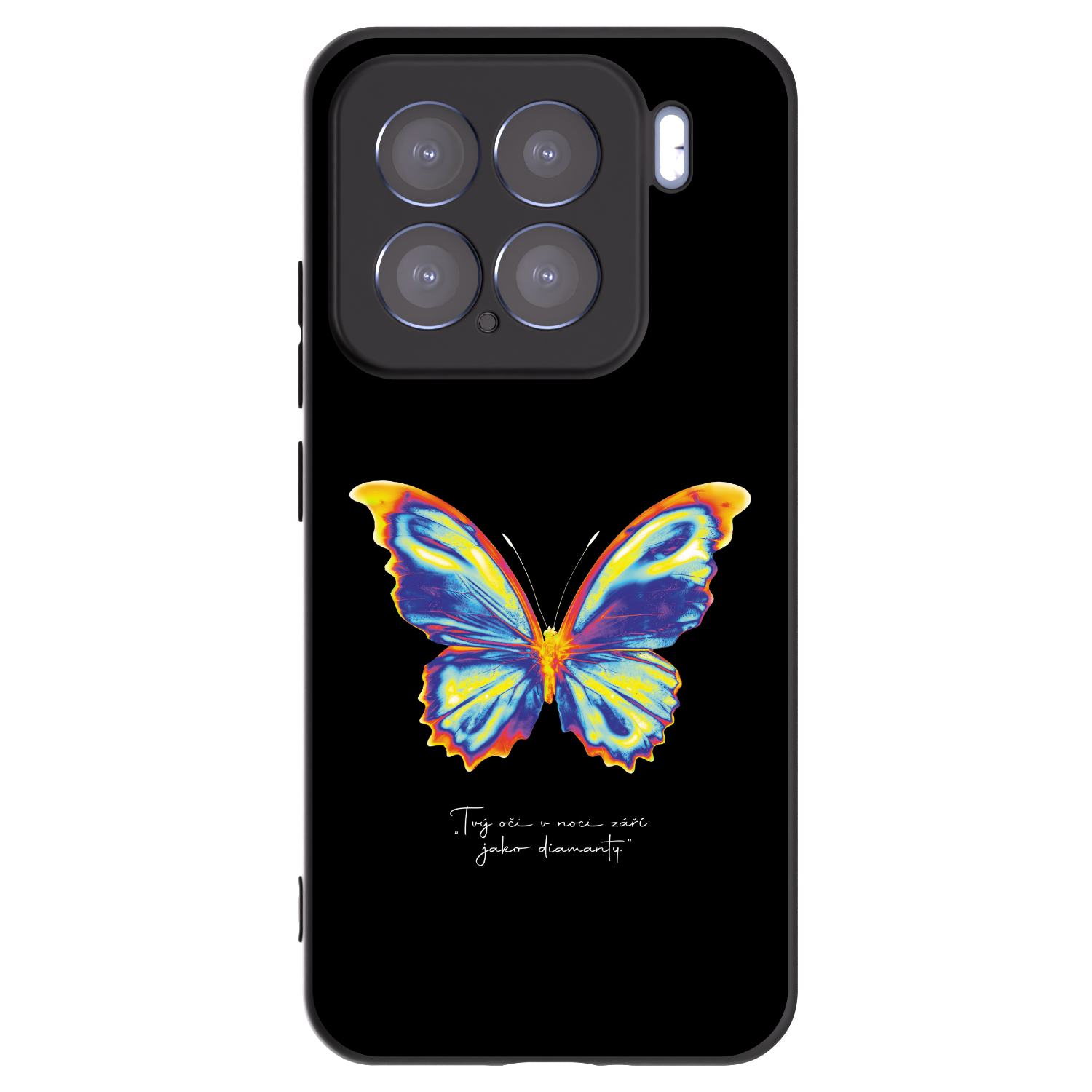 Picasee silikonowe czarne etui na Xiaomi 15 - Diamanty Black