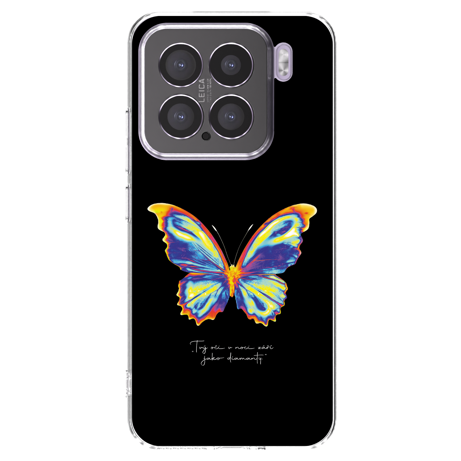 Picasee silikonowe przeźroczyste etui na Xiaomi 15 - Diamanty Black