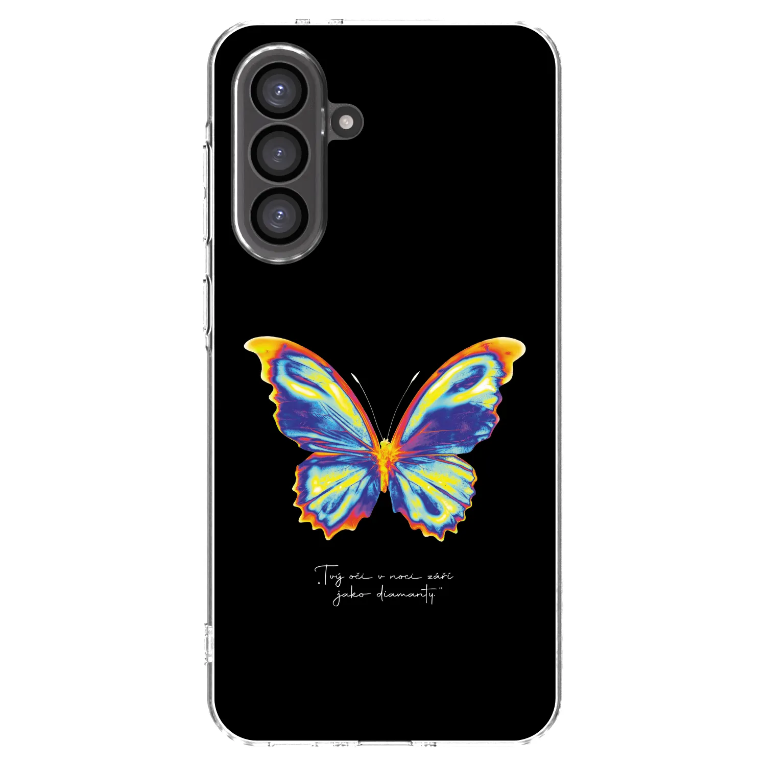 Picasee silikonowe przeźroczyste etui na Samsung Galaxy A56 5G A566B - Diamanty Black