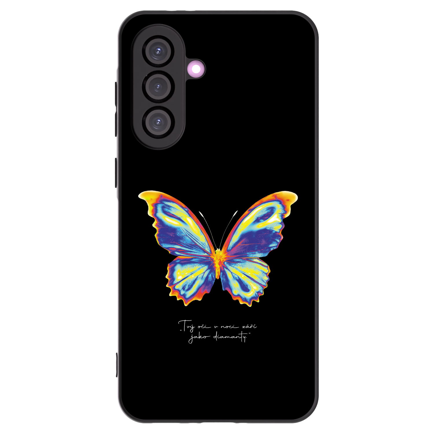 Picasee silikonowe czarne etui na Samsung Galaxy A36 5G - Diamanty Black