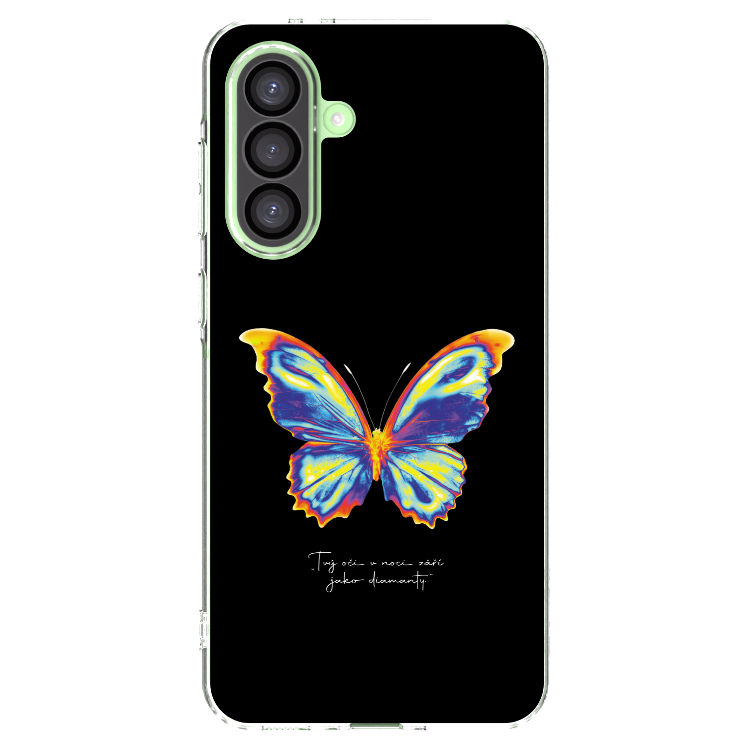 Picasee silikonowe przeźroczyste etui na Samsung Galaxy A26 5G A266B - Diamanty Black
