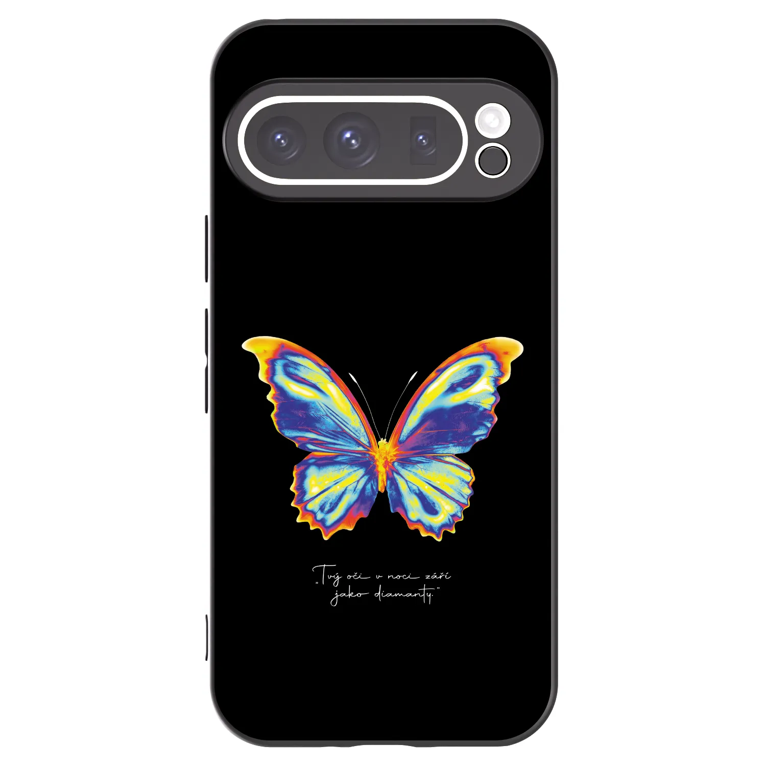 Picasee silikonowe czarne etui na Google Pixel 9 Pro - Diamanty Black