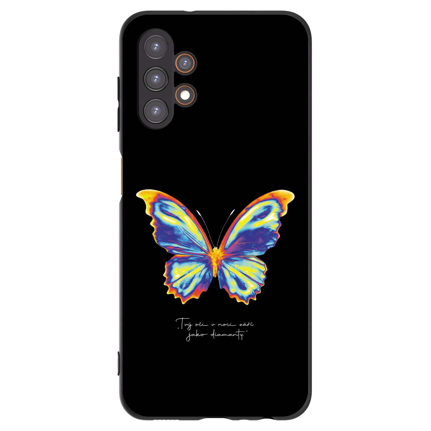 Picasee silikonowe czarne etui na Samsung Galaxy A13 5G - Diamanty Black
