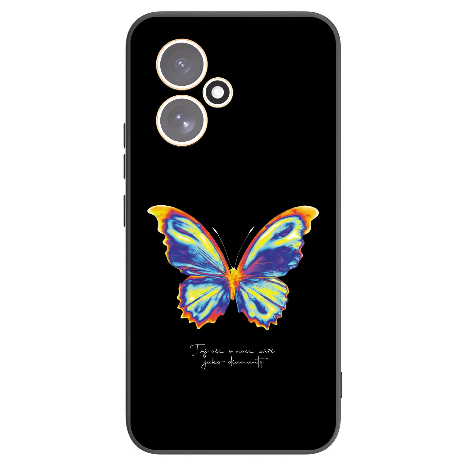 Picasee silikonowe czarne etui na Honor 400 5G - Diamanty Black