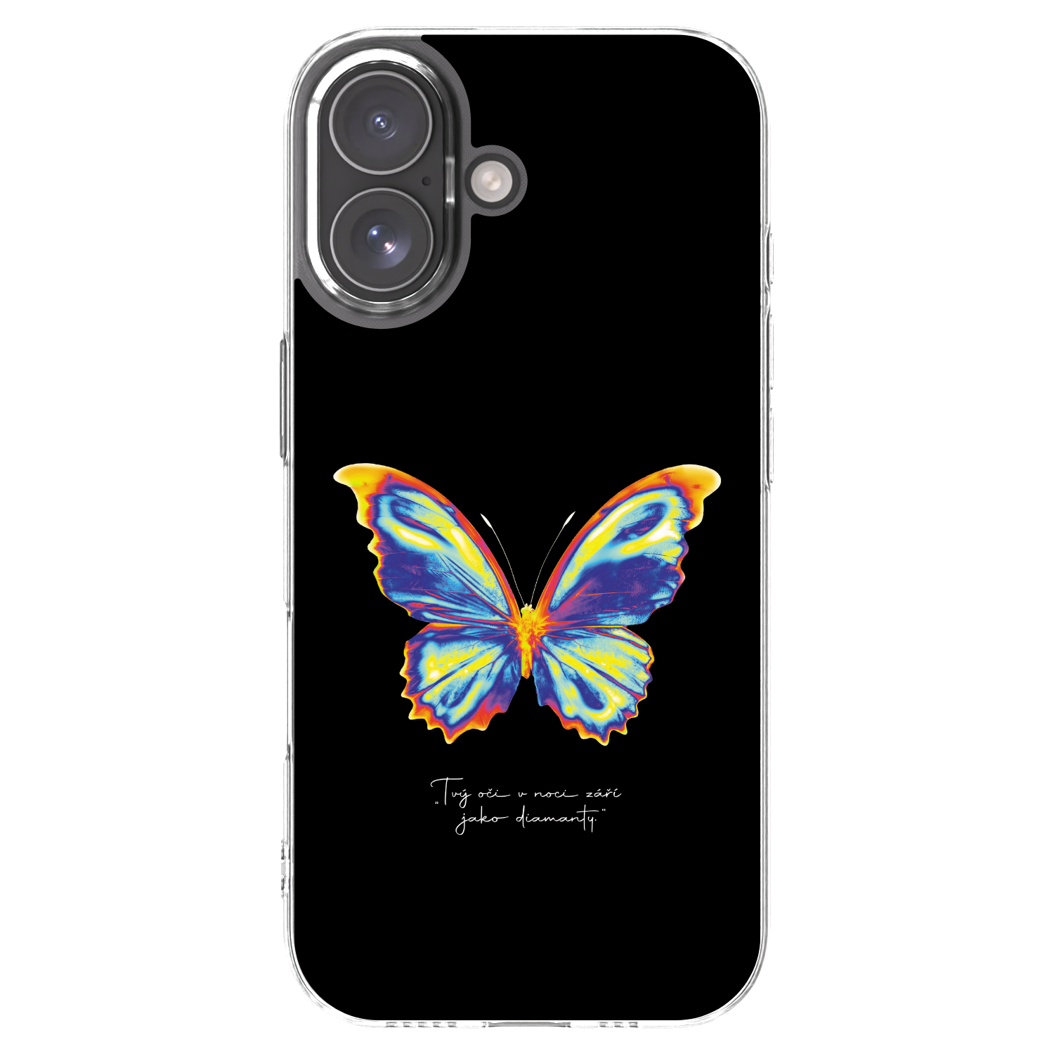 Picasee silikonowe przeźroczyste etui na Apple iPhone 17 - Diamanty Black