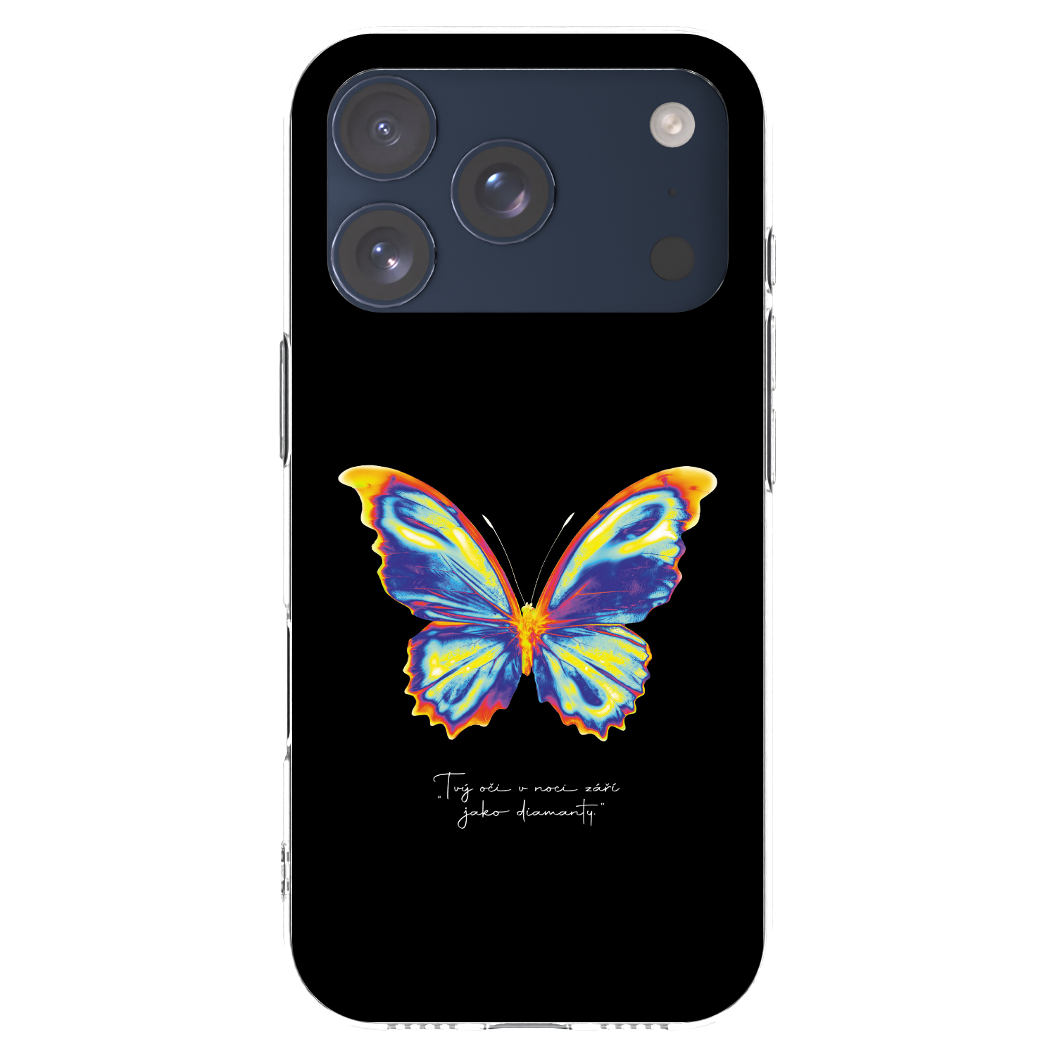 Picasee silikonowe przeźroczyste etui na Apple iPhone 17 Pro - Diamanty Black