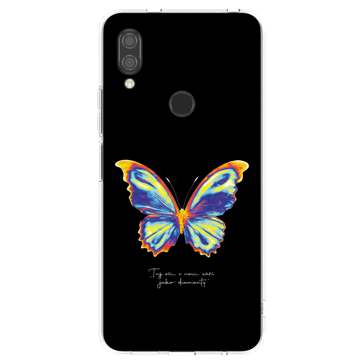 Picasee silikonowe przeźroczyste etui na Xiaomi Redmi 7 - Diamanty Black