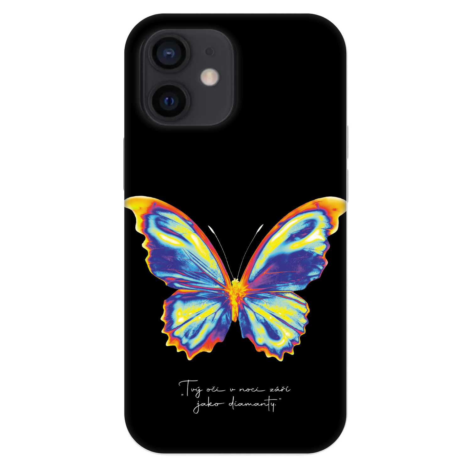 Picasee Fashion Case na Apple iPhone 12 mini - Diamanty Black