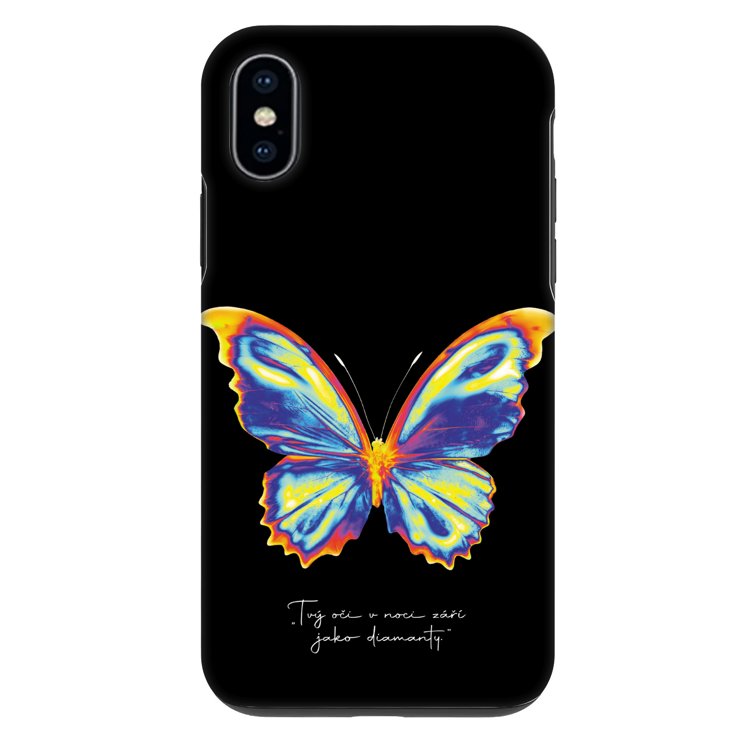 Picasee Fashion Case na Apple iPhone X/XS - Diamanty Black
