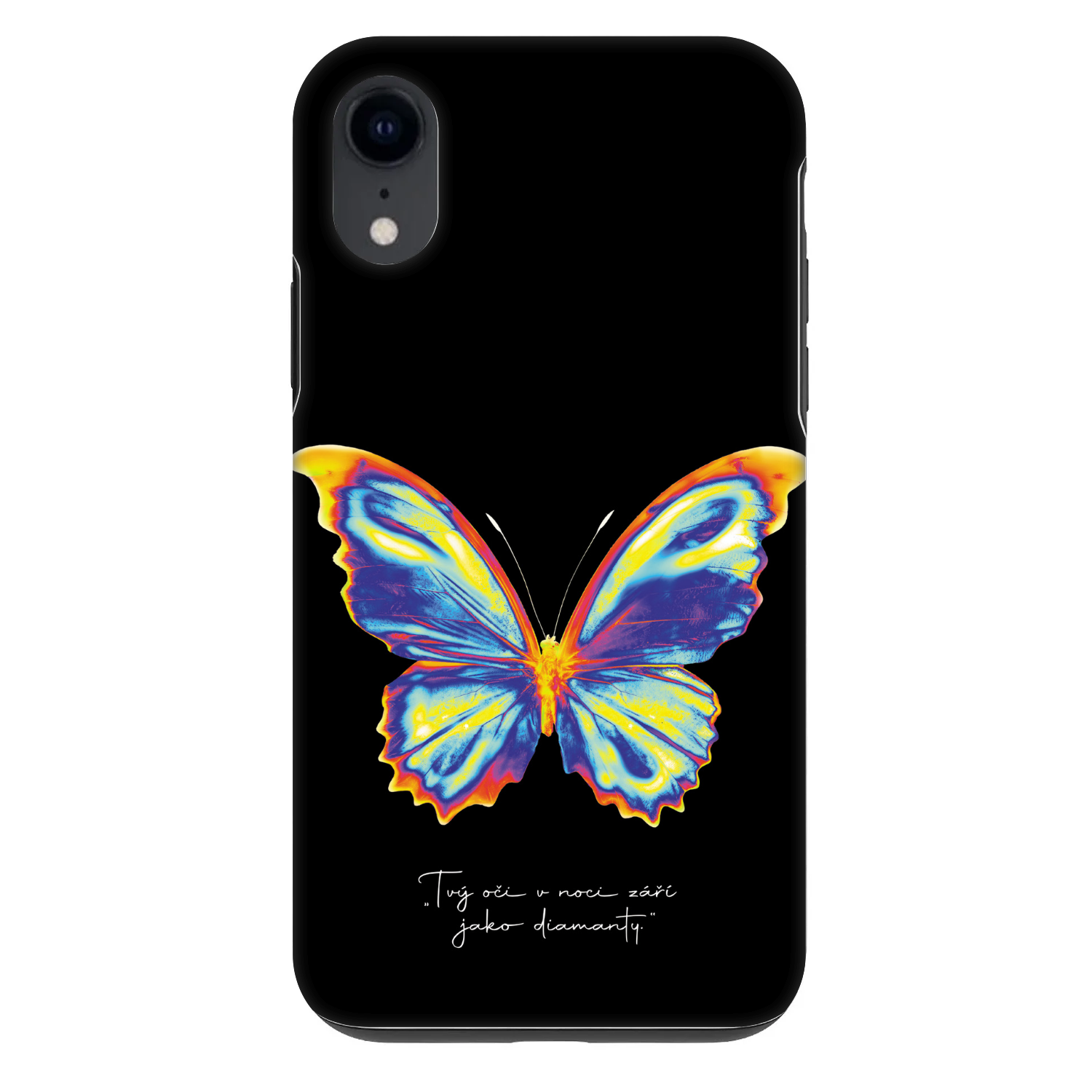 Picasee Fashion Case na Apple iPhone XR - Diamanty Black