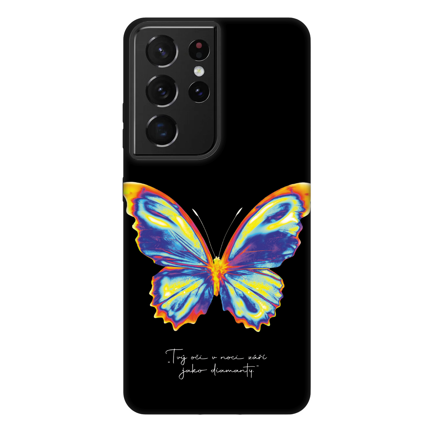 Picasee Fashion Case na Samsung Galaxy S21 Ultra 5G G998B - Diamanty Black