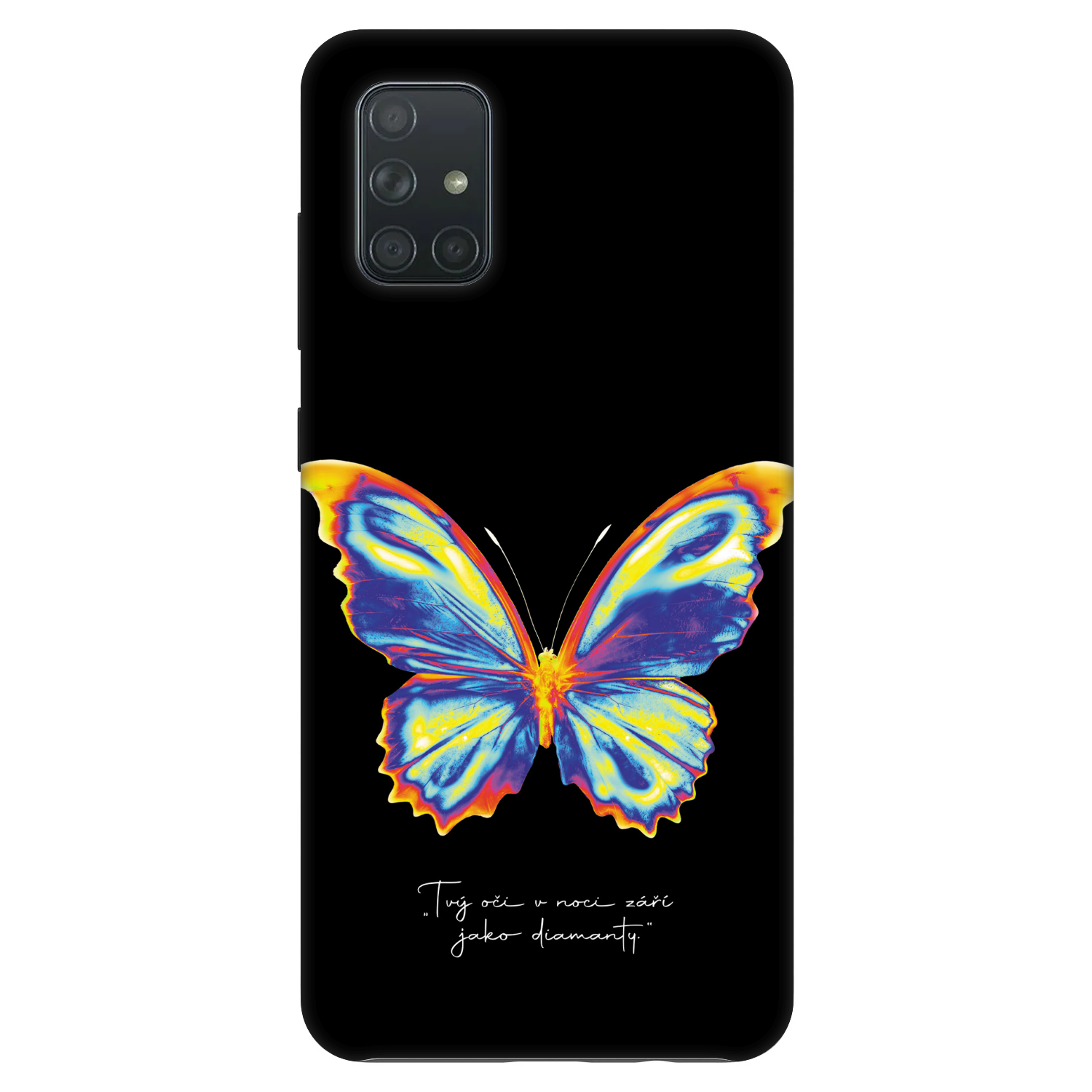 Picasee Fashion Case na Samsung Galaxy A71 A715F - Diamanty Black