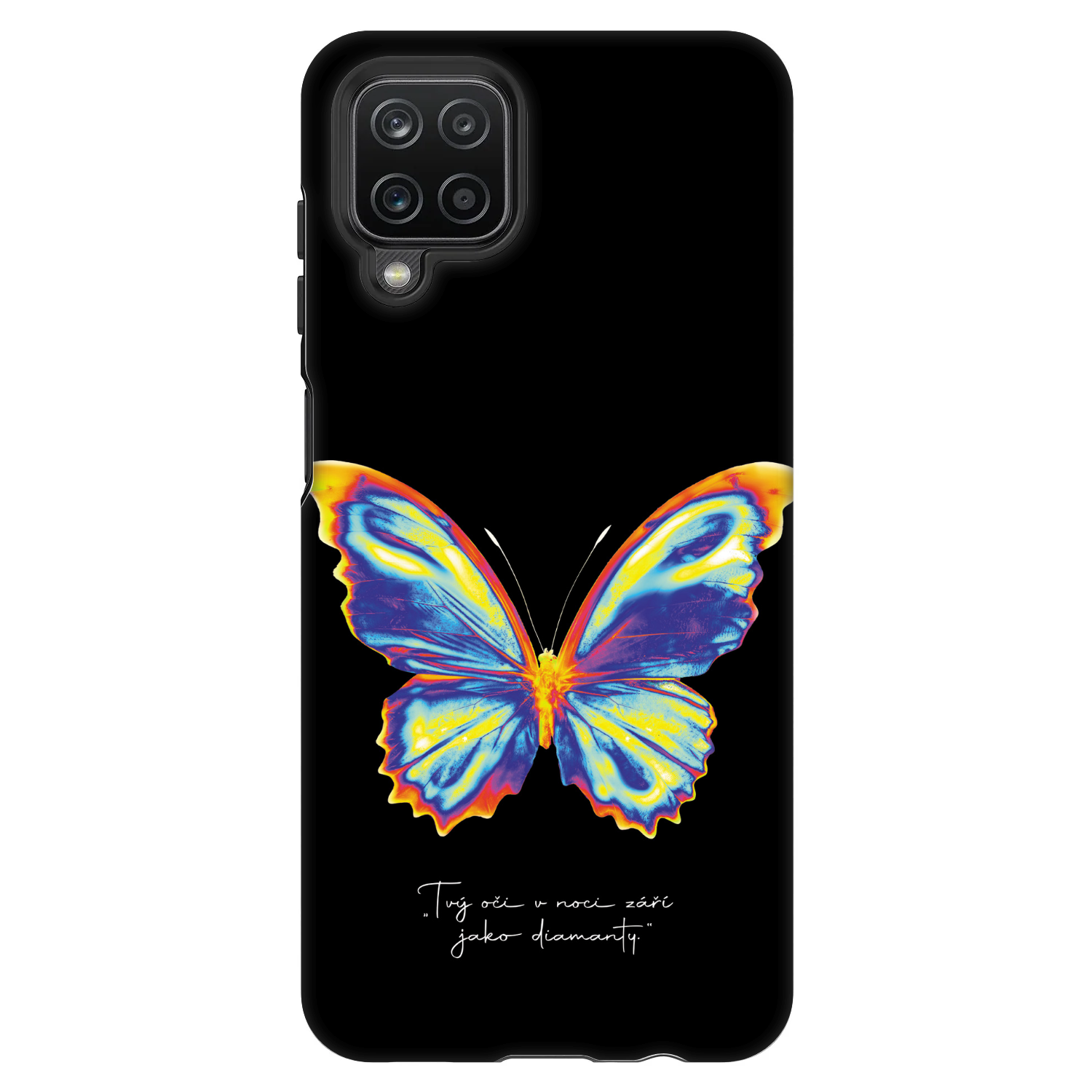 Picasee Fashion Case na Samsung Galaxy A12 A125F - Diamanty Black