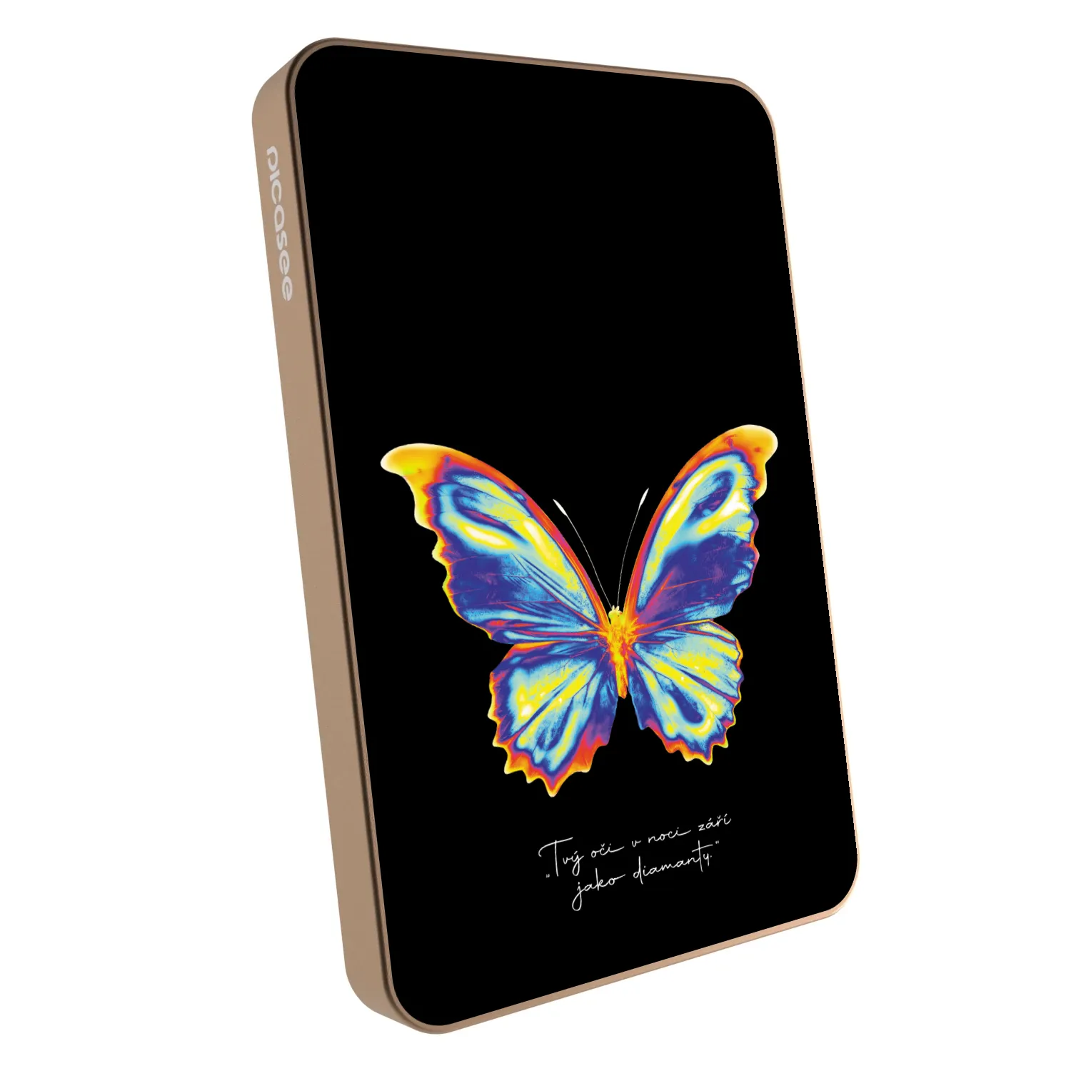 Picasee Powerbank z MagSafe 5 000 mAh Złoty - Diamanty Black