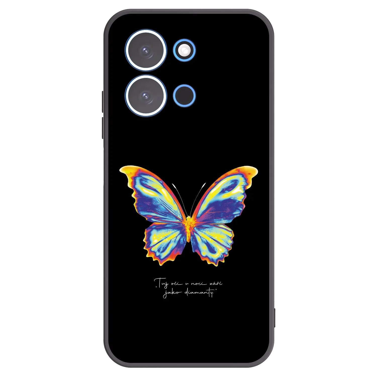 Picasee silikonowe czarne etui na Xiaomi Redmi 15C 4G - Diamanty Black