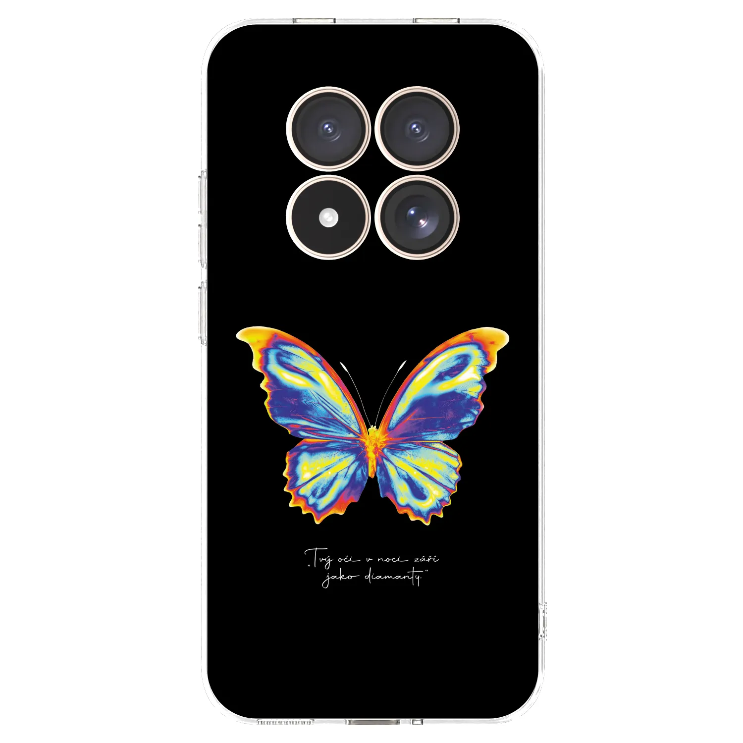 Picasee silikonowe przeźroczyste etui na Xiaomi Redmi Note 15 Pro 4G - Diamanty Black