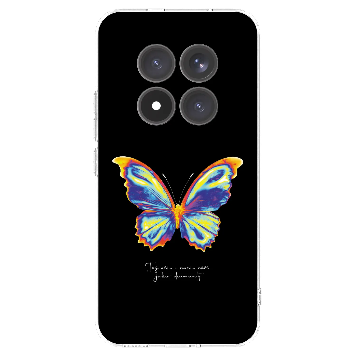 Picasee silikonowe przeźroczyste etui na Xiaomi Redmi Note 15 Pro+ - Diamanty Black