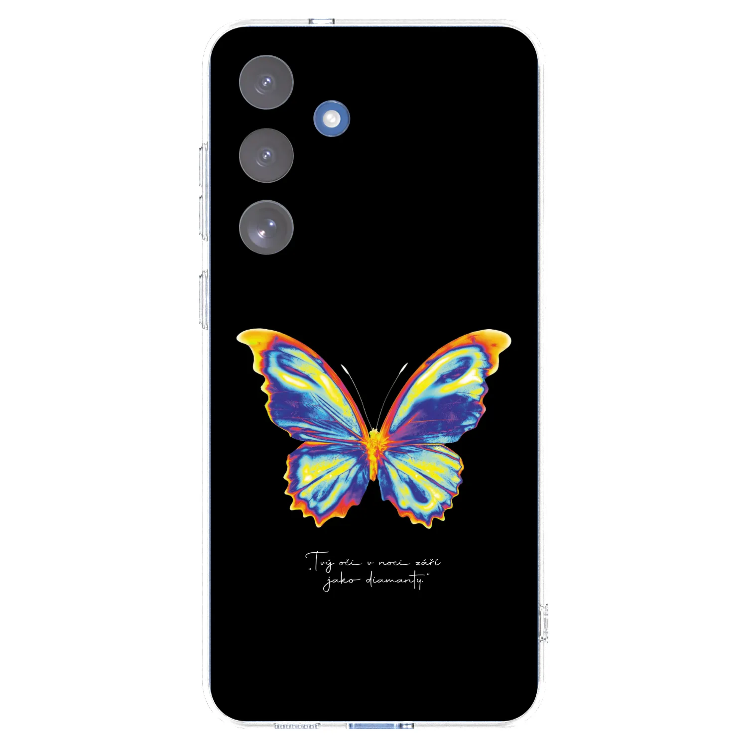 Picasee silikonowe przeźroczyste etui na Samsung Galaxy S25 FE 5G - Diamanty Black