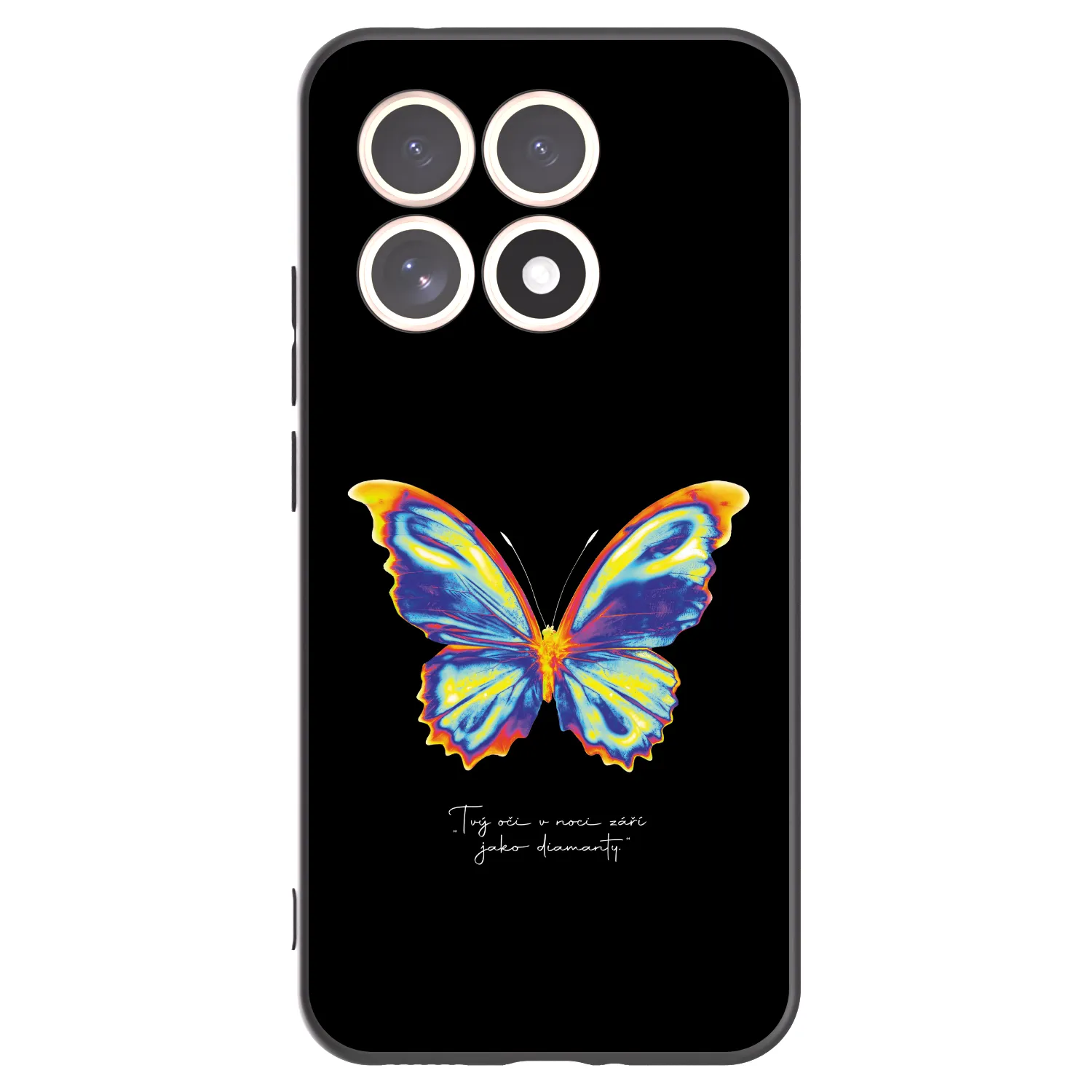Picasee silikonowe czarne etui na Xiaomi 15T - Diamanty Black