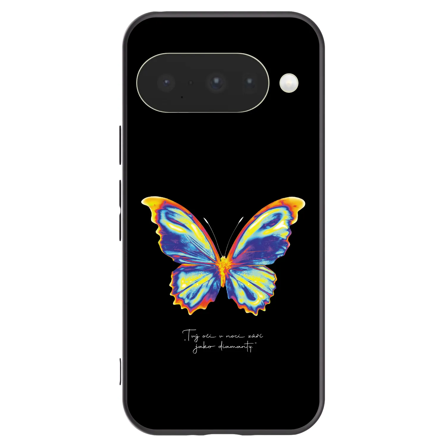 Picasee silikonowe czarne etui na Google Pixel 10 - Diamanty Black