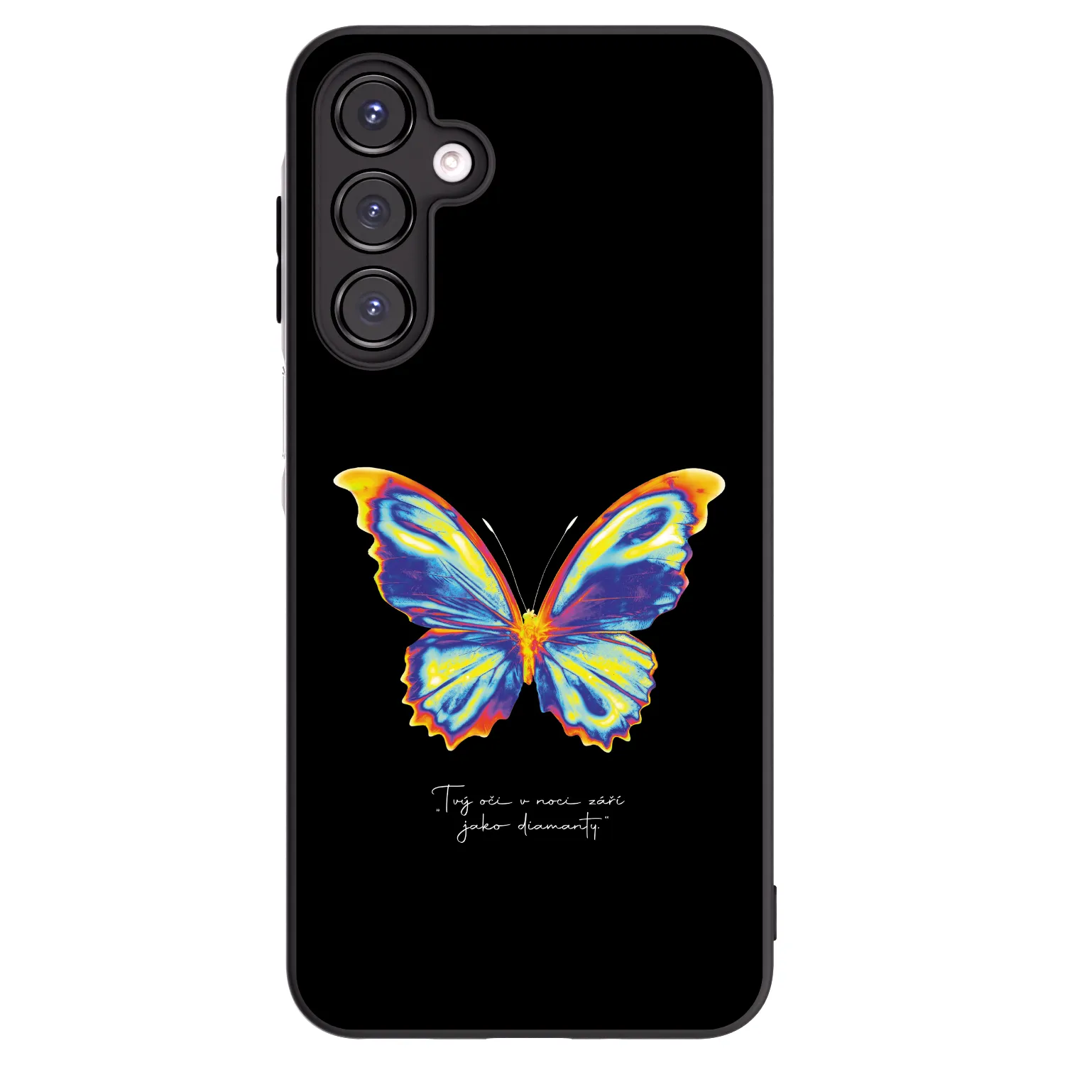 Picasee silikonowe czarne etui na Samsung Galaxy A16 4G - Diamanty Black