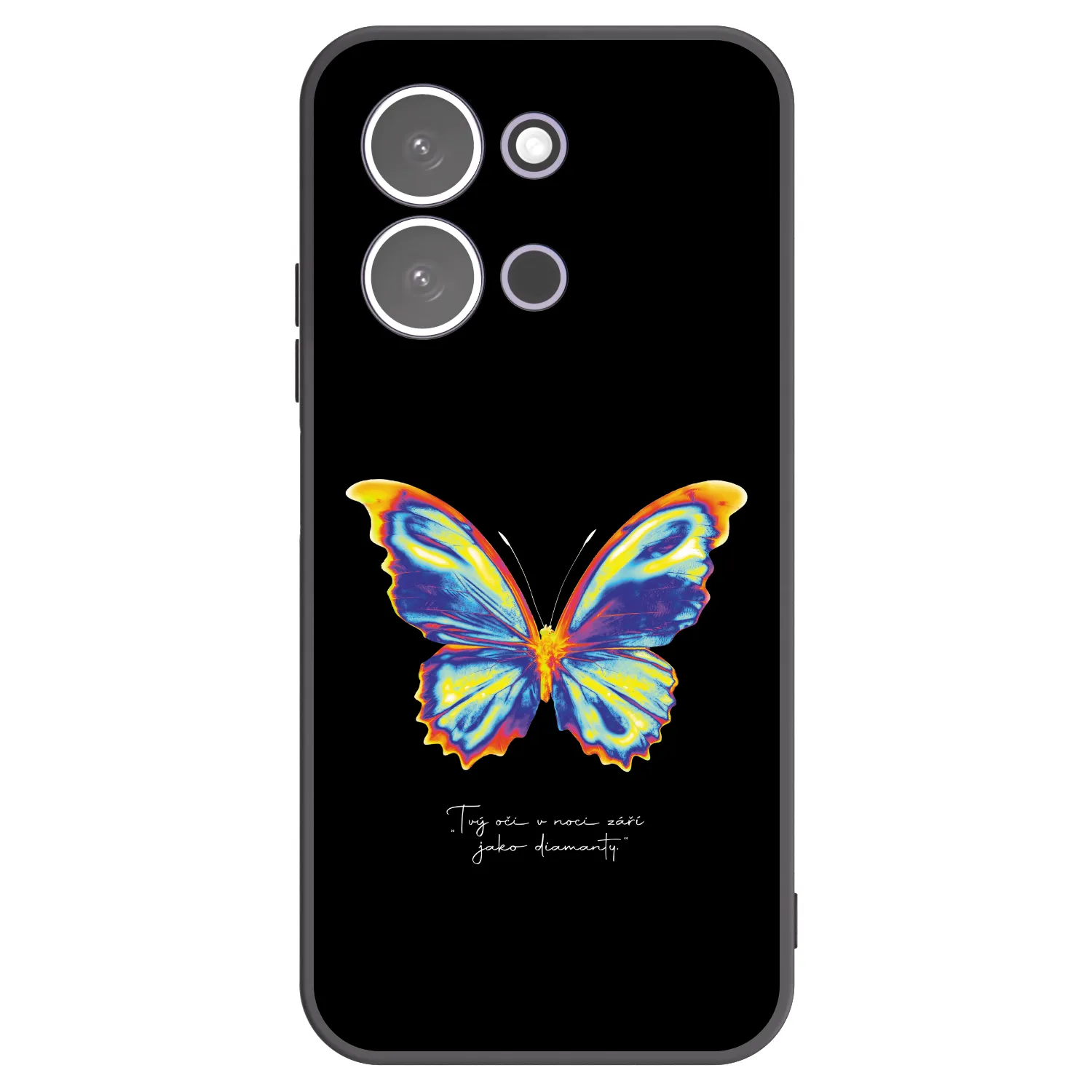 Picasee silikonowe czarne etui na Xiaomi Redmi 15C 5G - Diamanty Black