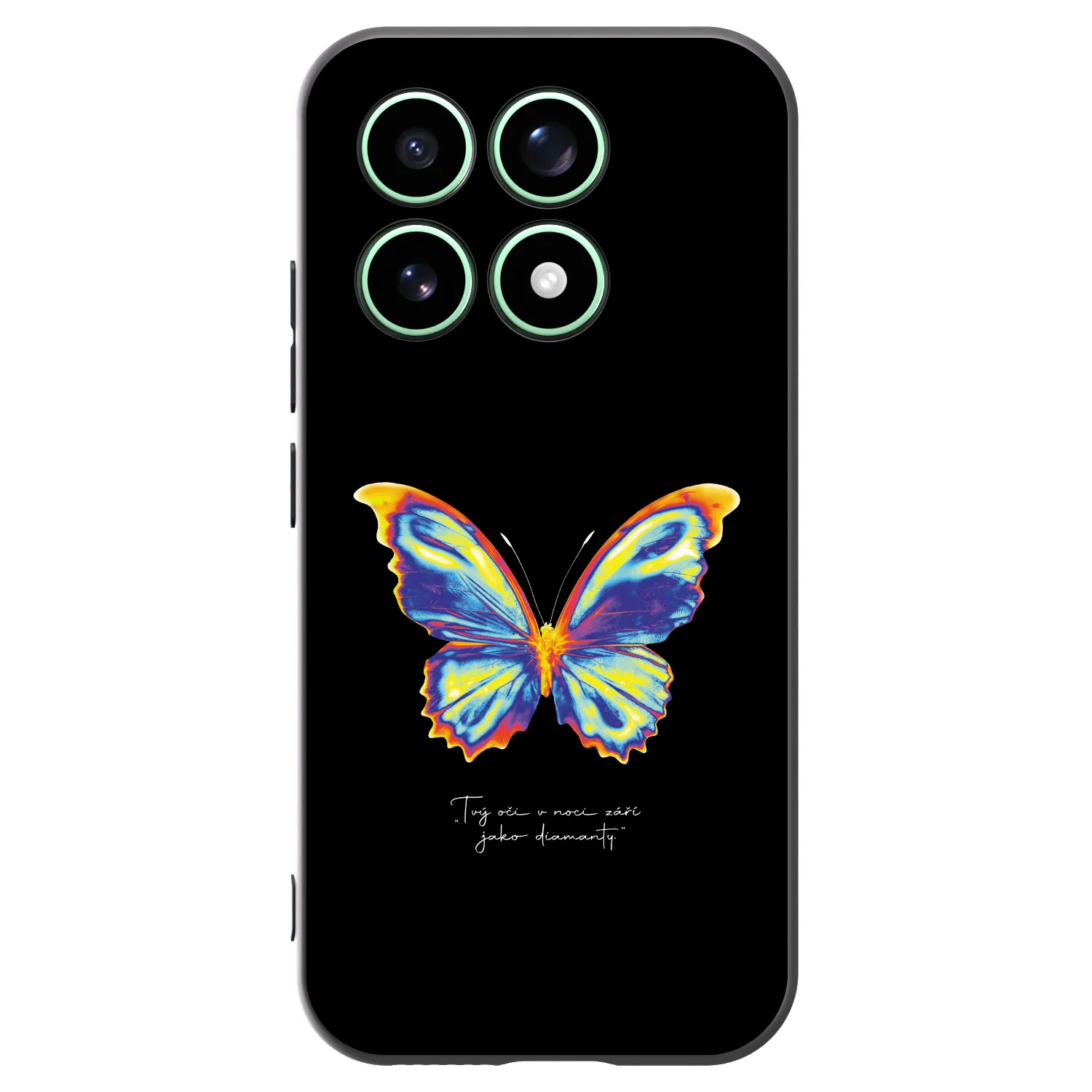 Picasee silikonowe czarne etui na Xiaomi 17 - Diamanty Black