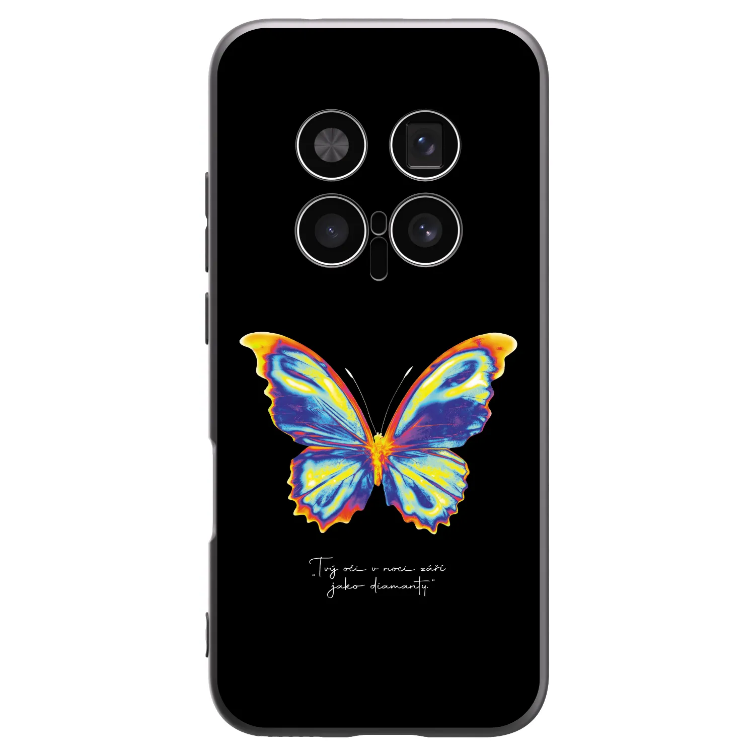 Picasee silikonowe czarne etui na Honor Magic8 Pro 5G - Diamanty Black