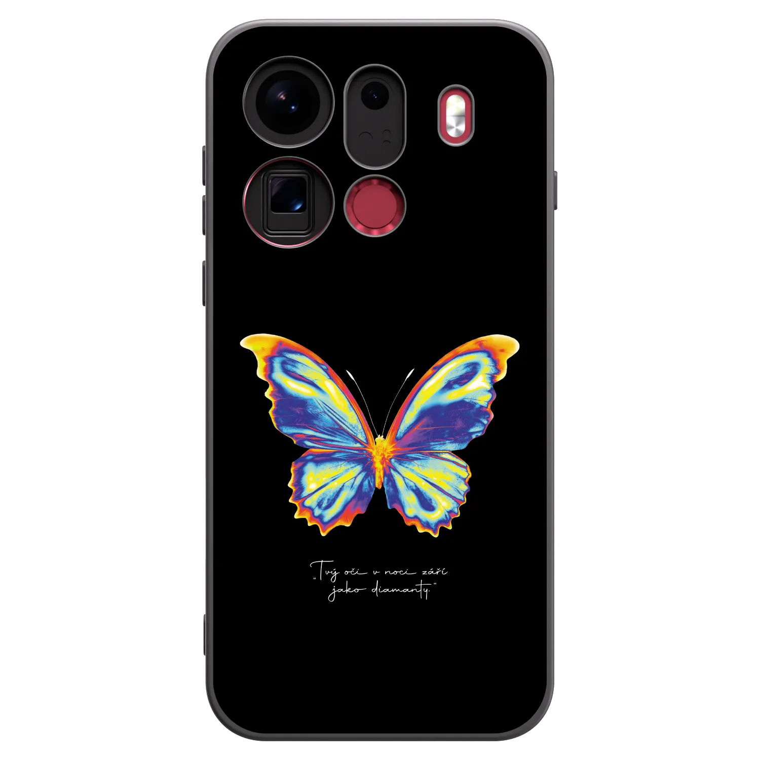 Picasee silikonowe czarne etui na OPPO Find X9 Pro - Diamanty Black