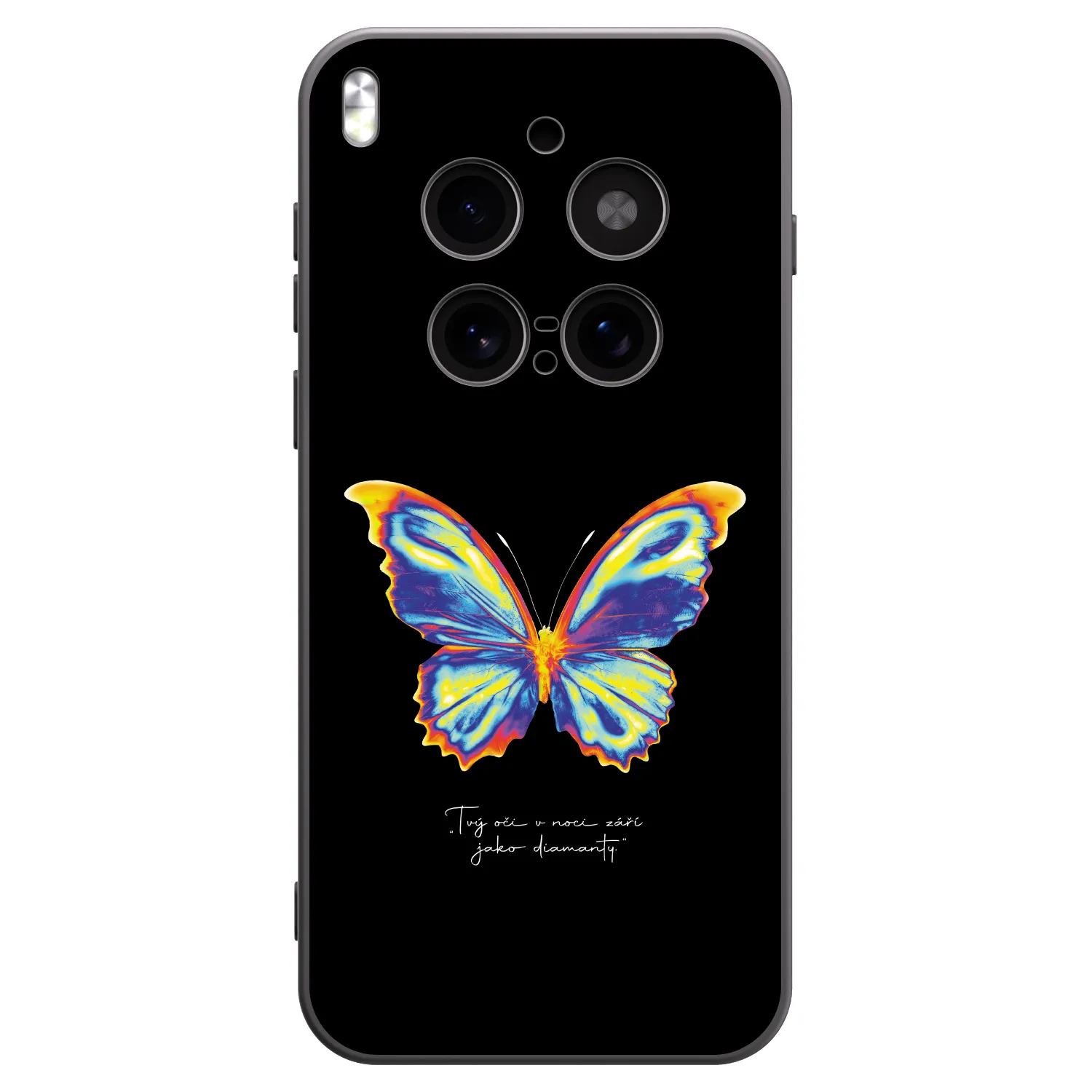 Picasee silikonowe czarne etui na Vivo X300 Pro - Diamanty Black