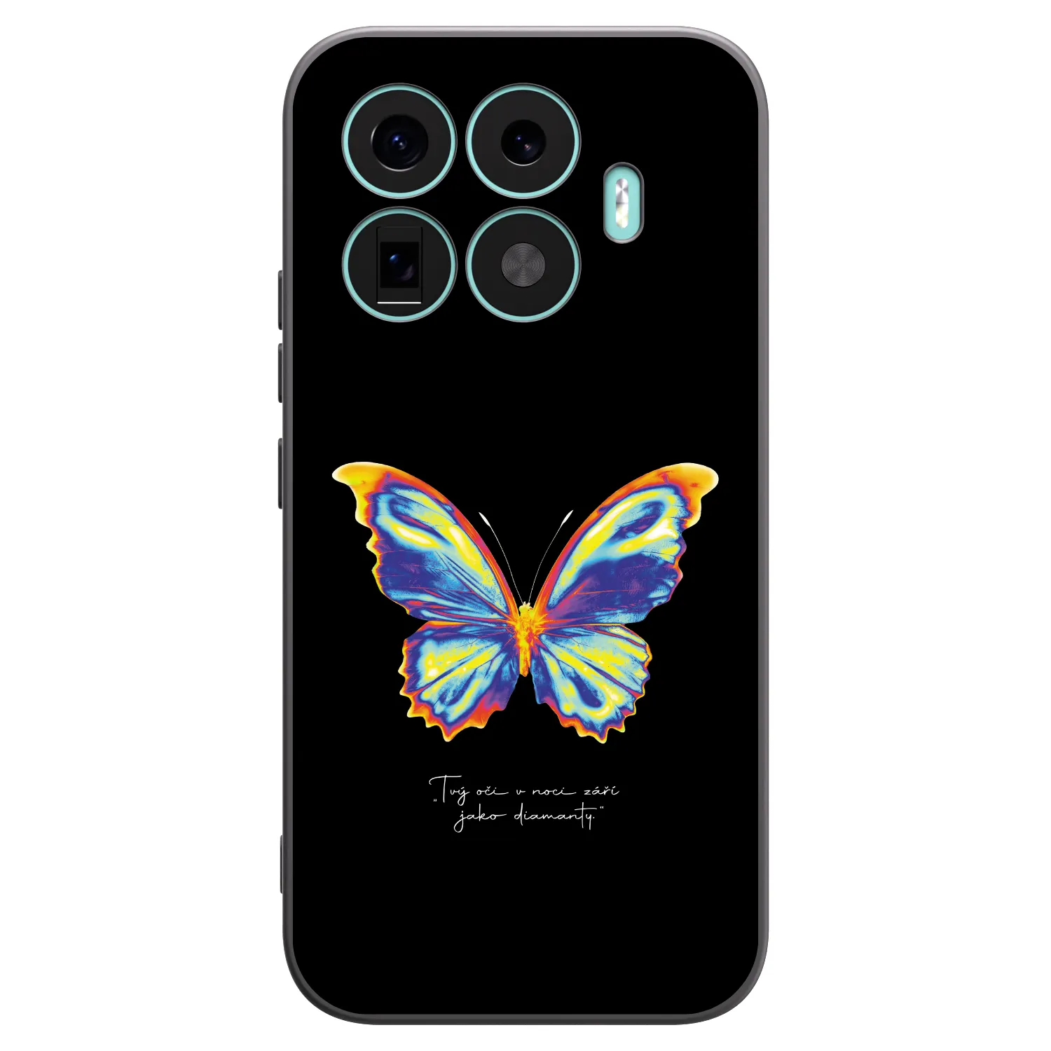 Picasee silikonowe czarne etui na Xiaomi 17T - Diamanty Black