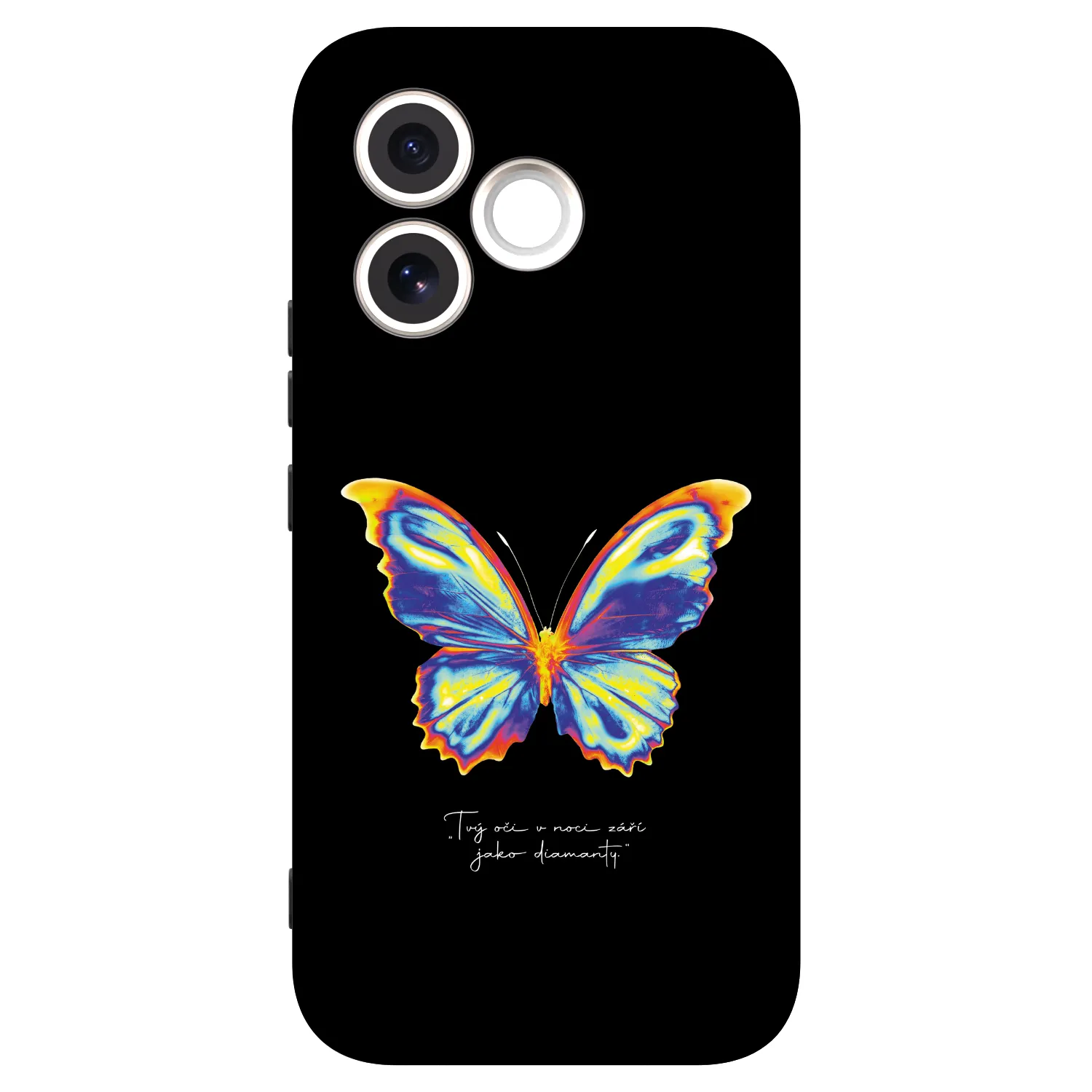 Picasee silikonowe czarne etui na Honor 600 Lite - Diamanty Black