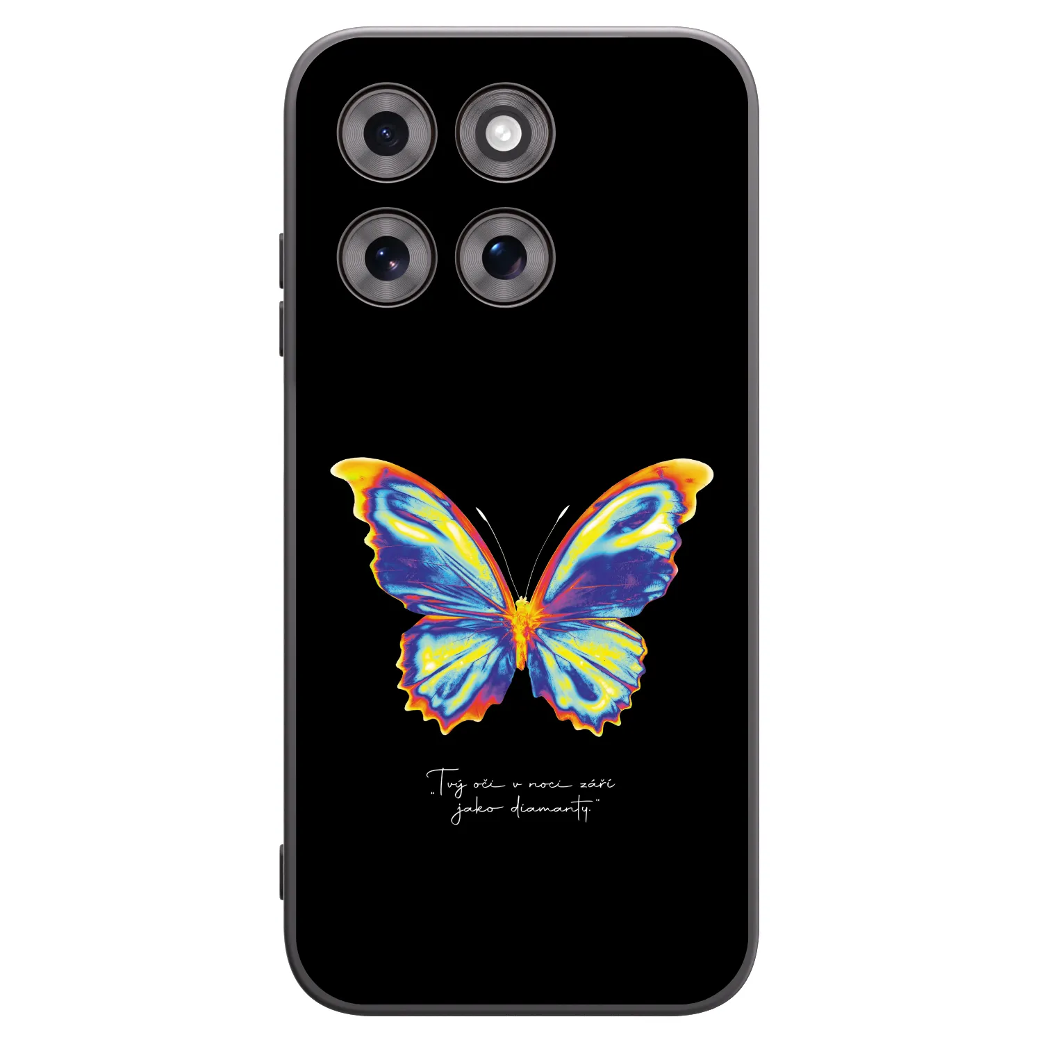 Picasee silikonowe czarne etui na Motorola Moto G77 - Diamanty Black