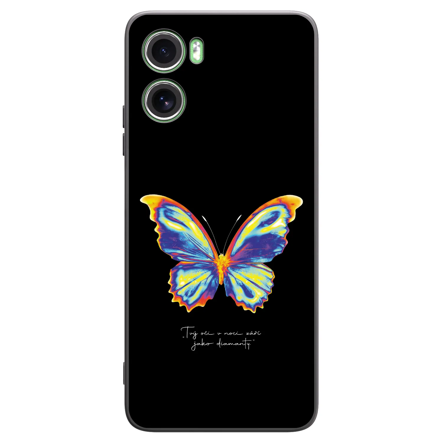 Picasee silikonowe czarne etui na Motorola Moto G06 - Diamanty Black